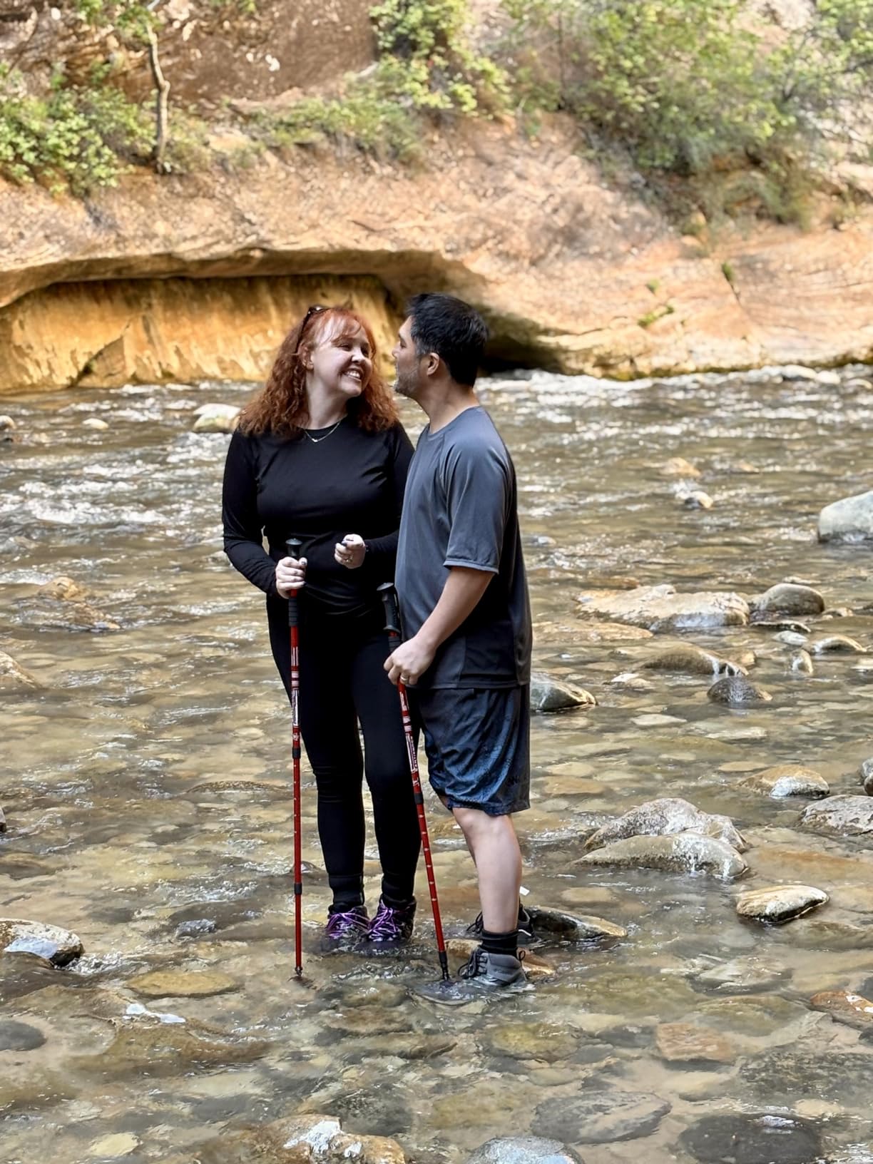 Aihoye Hiking Trekking Poles, 2 Pack Walking Hiking Sticks for Men &Women customer photo 2