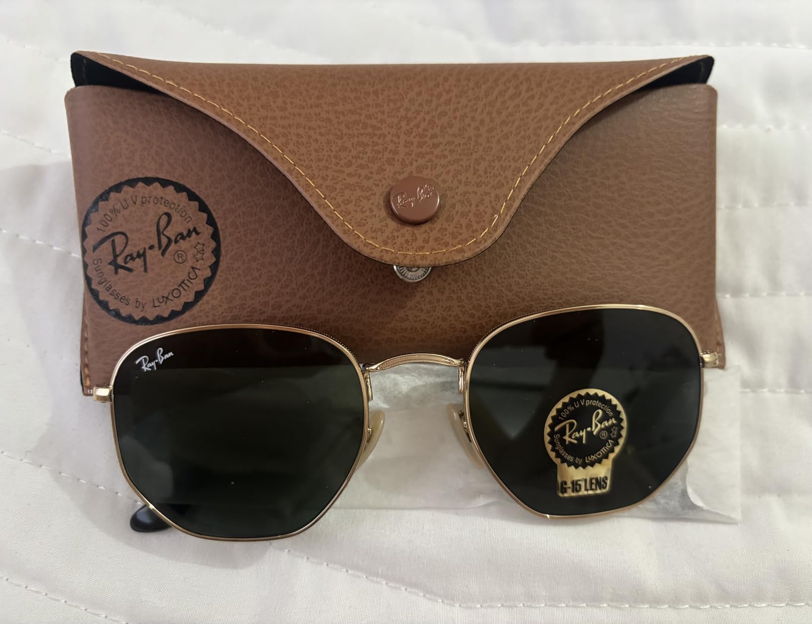Ray-Ban RB3548N Hexagonal Flat Lens Hexagonal Sunglasses customer photo 2