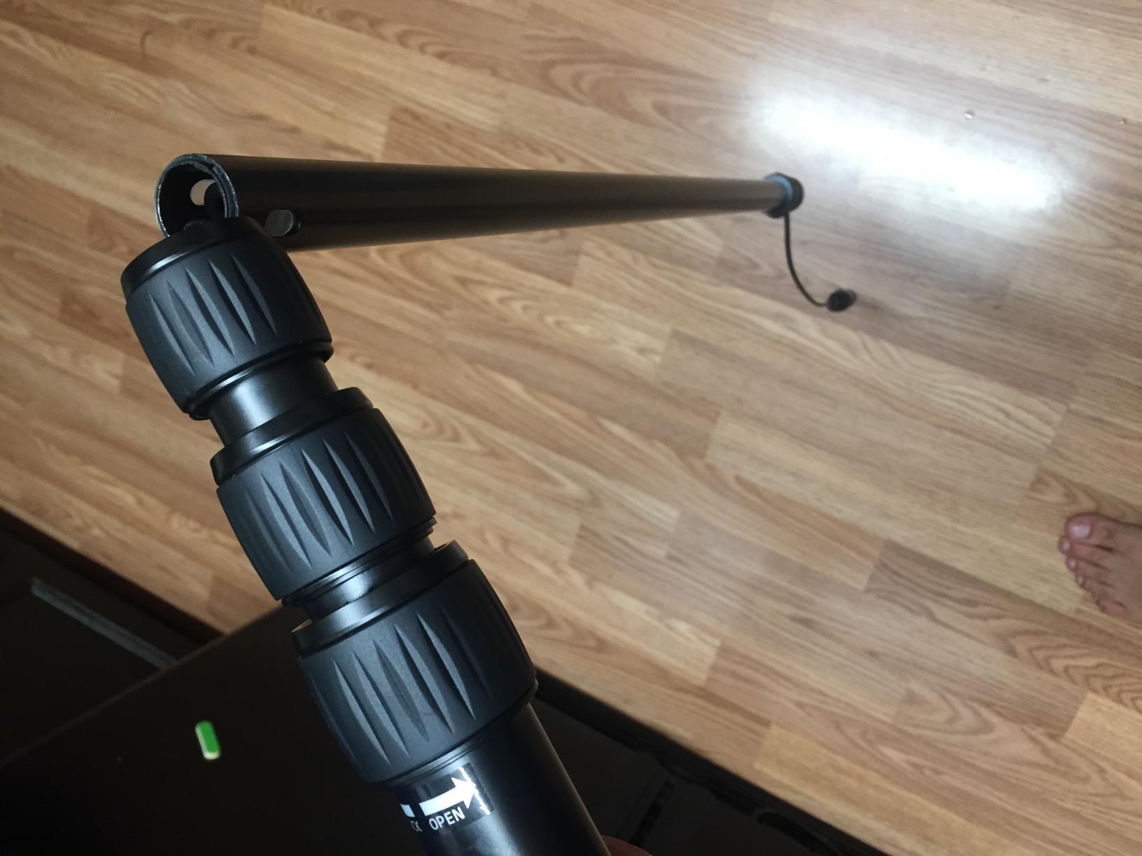 LyxPro Portable Mic Boom Pole Arm 5 Section Stretchable Padded Handheld Telescopic Aluminum Adjustable With Built In Internal XLR Cable Shotgun Zoom Microphones, Fish Pole extends 2.4’ - 9.25’ MPL-20 customer photo 1
