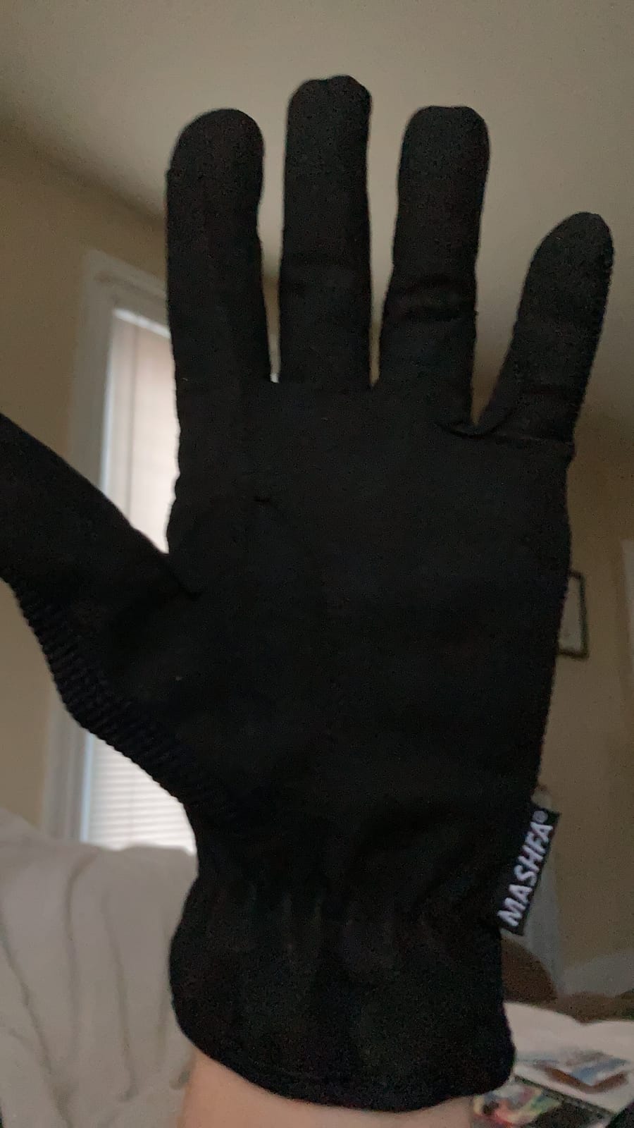 Ladies Women Horse Riding Gloves Cotton Dublin Track Fabric Shires Gloves Leather Equestrian Gloves customer photo 1
