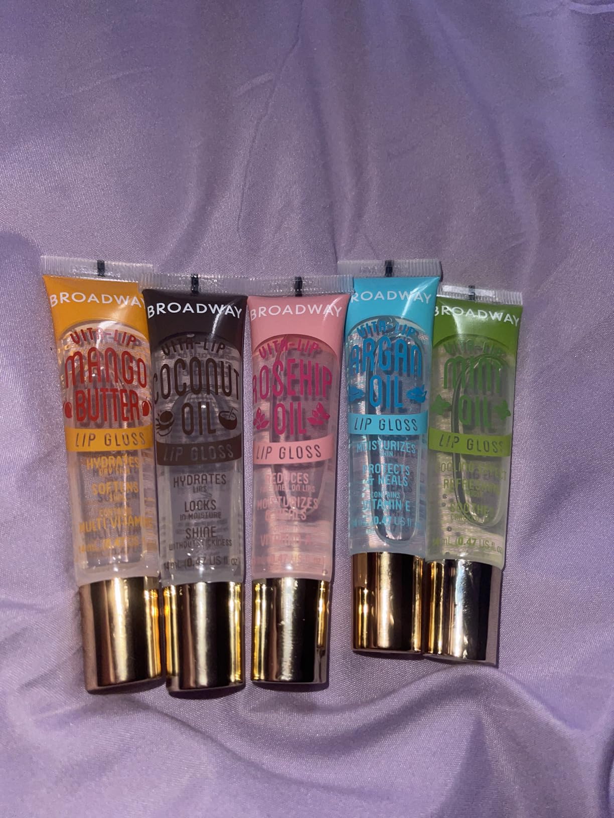 Ruby Kisses Broadway Vita-Lip Clear Lip Gloss (5 Pack Mint, Rosehip, Coconut, Argan Oil, Mango Butter), Ultra-Hydrating & Soothing Formula with Vitamin Oils, High-Shine Non-Sticky Finish Lip Balm customer photo 1