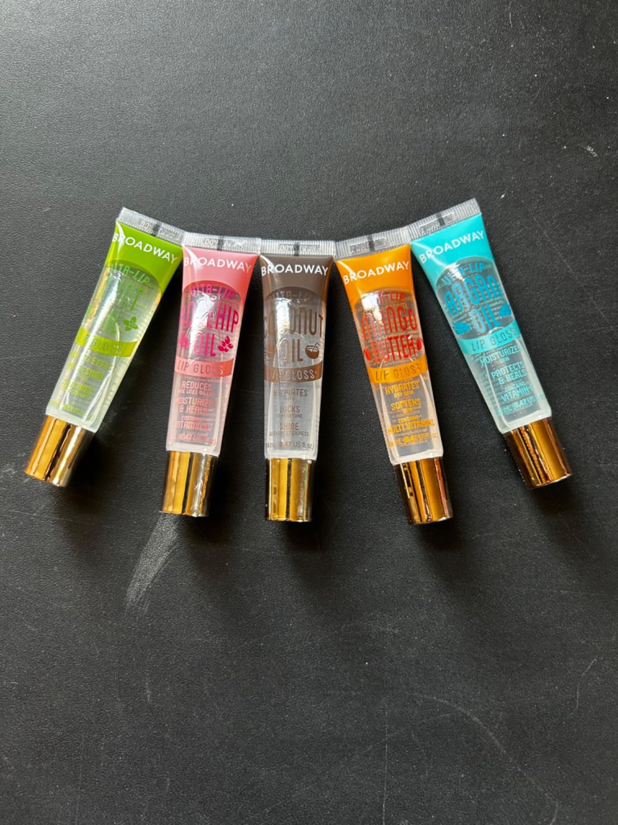 Ruby Kisses Broadway Vita-Lip Clear Lip Gloss (5 Pack Mint, Rosehip, Coconut, Argan Oil, Mango Butter), Ultra-Hydrating & Soothing Formula with Vitamin Oils, High-Shine Non-Sticky Finish Lip Balm customer photo 2