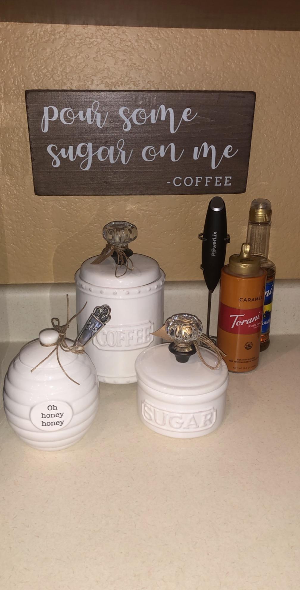Mud Pie Honey Pot Serving Set, White customer photo 1