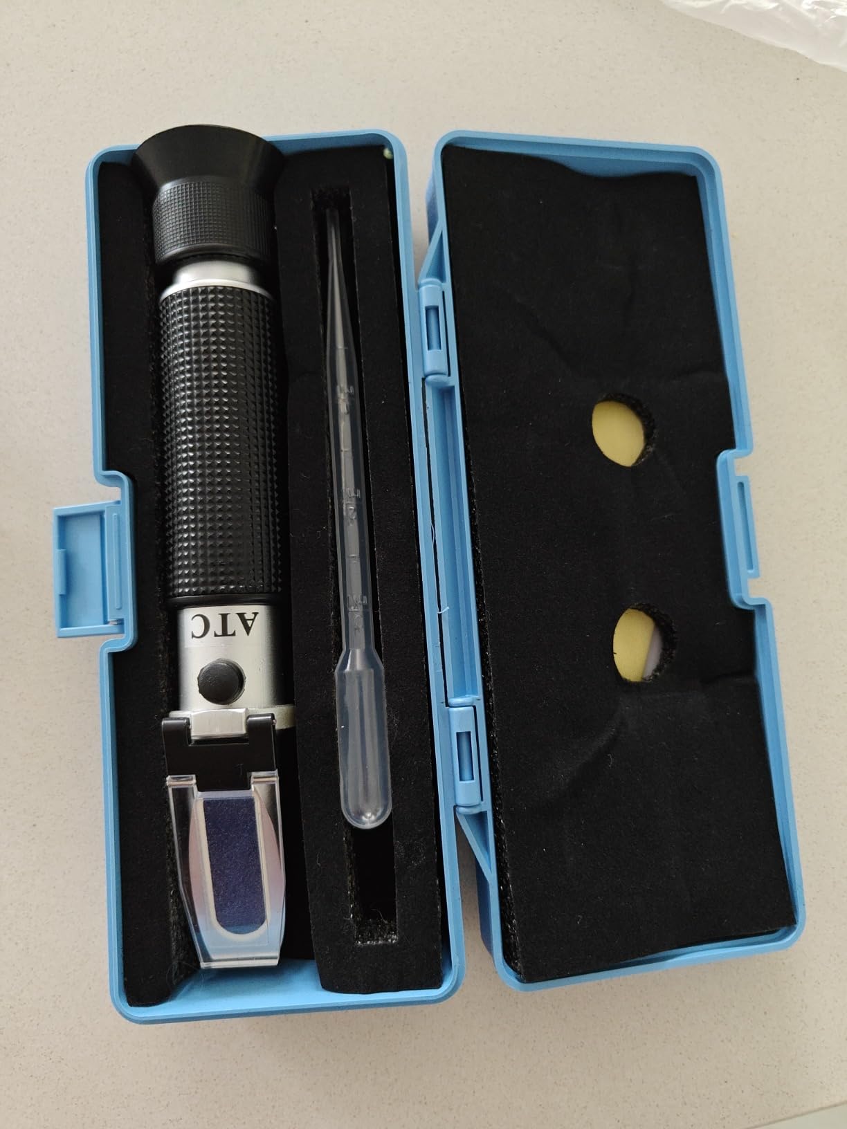 Seawater Salinity Refractometer, Automatic Temperature Compensation Seawater Salinity Hydrometer, 0-100ppt & 1.000-1.070 Salinity Specific Gravity Tester for Aquarium,Pool, Tank, Marine, Fishkeeping customer photo 2