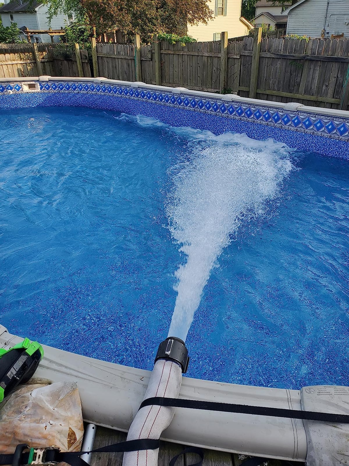 Smartline 27 ft Round Swimming Pool Liner | Crystal Tile customer photo 1