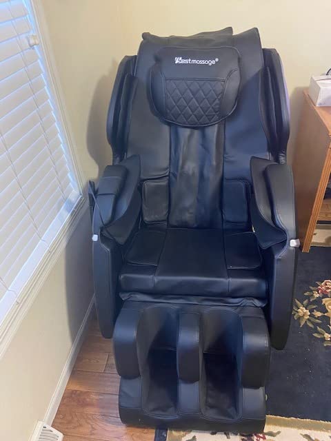 BestMassage Massage Chair Zero Gravity Full Body Electric Shiatsu Massage Chair Recliner with Foot Rollers Built-in Heat Therapy Air Massage System Stretch Vibrating for Home Office customer photo 1
