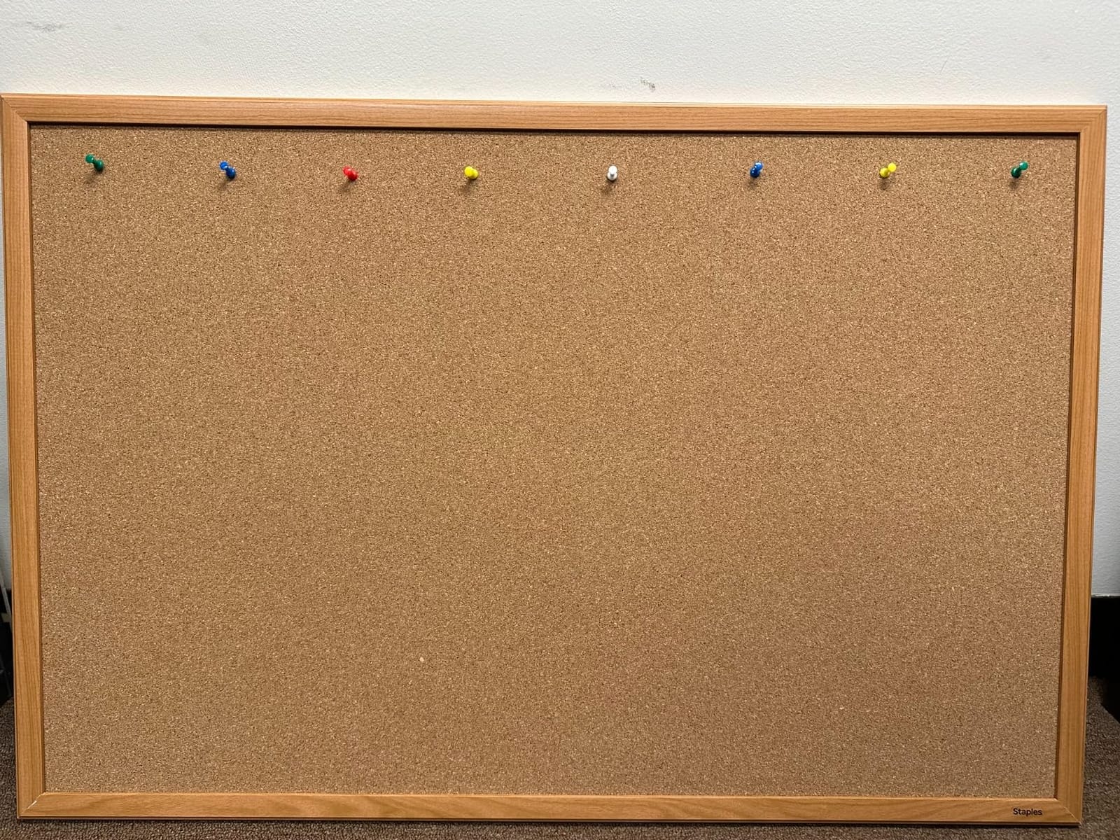 Staples Cork Bulletin Board, 3x2 Feet, Oak Frame, Self-Healing customer photo 2