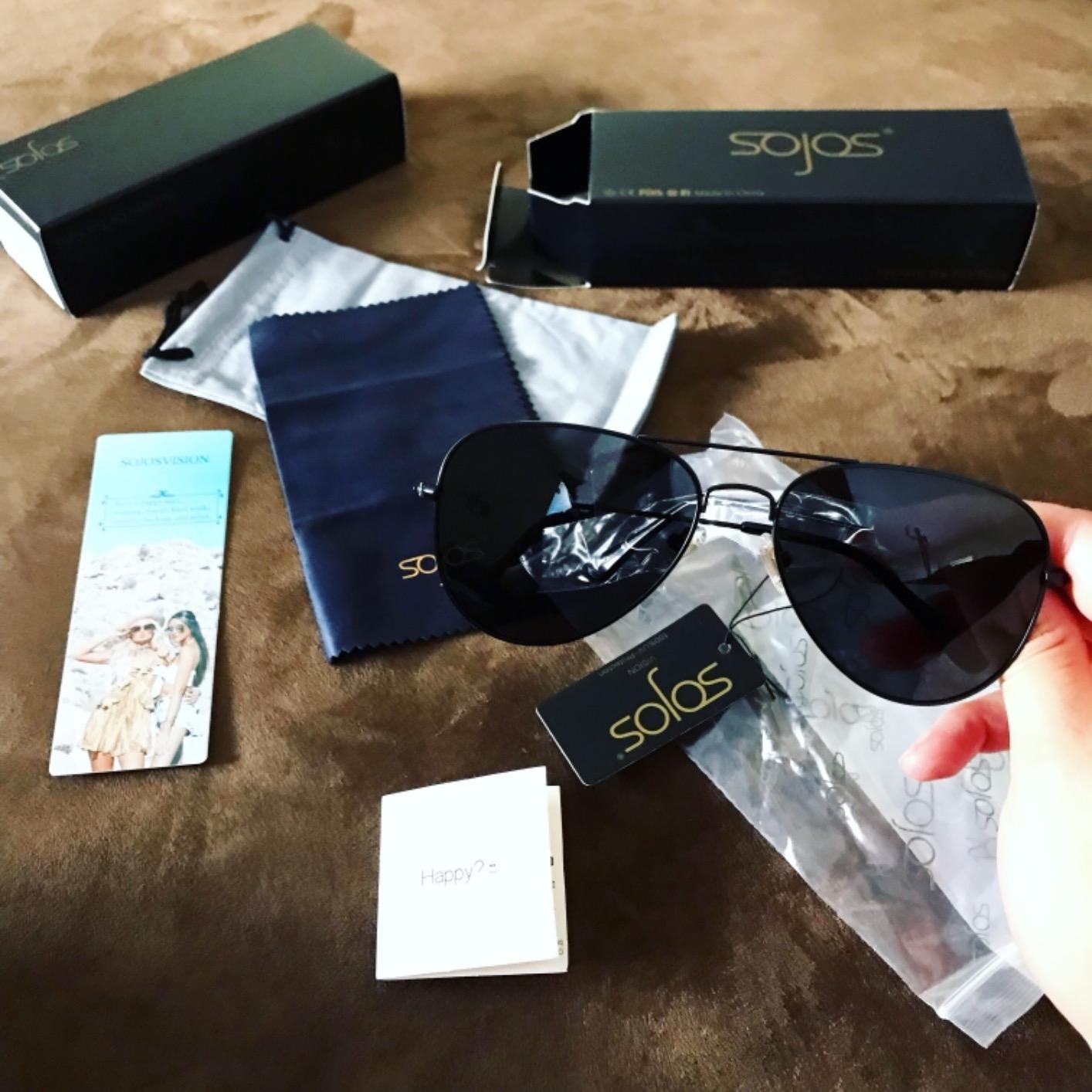SOJOS Polarized Aviator Sunglasses for Men Women Classic Vintage Sunnies customer photo 2