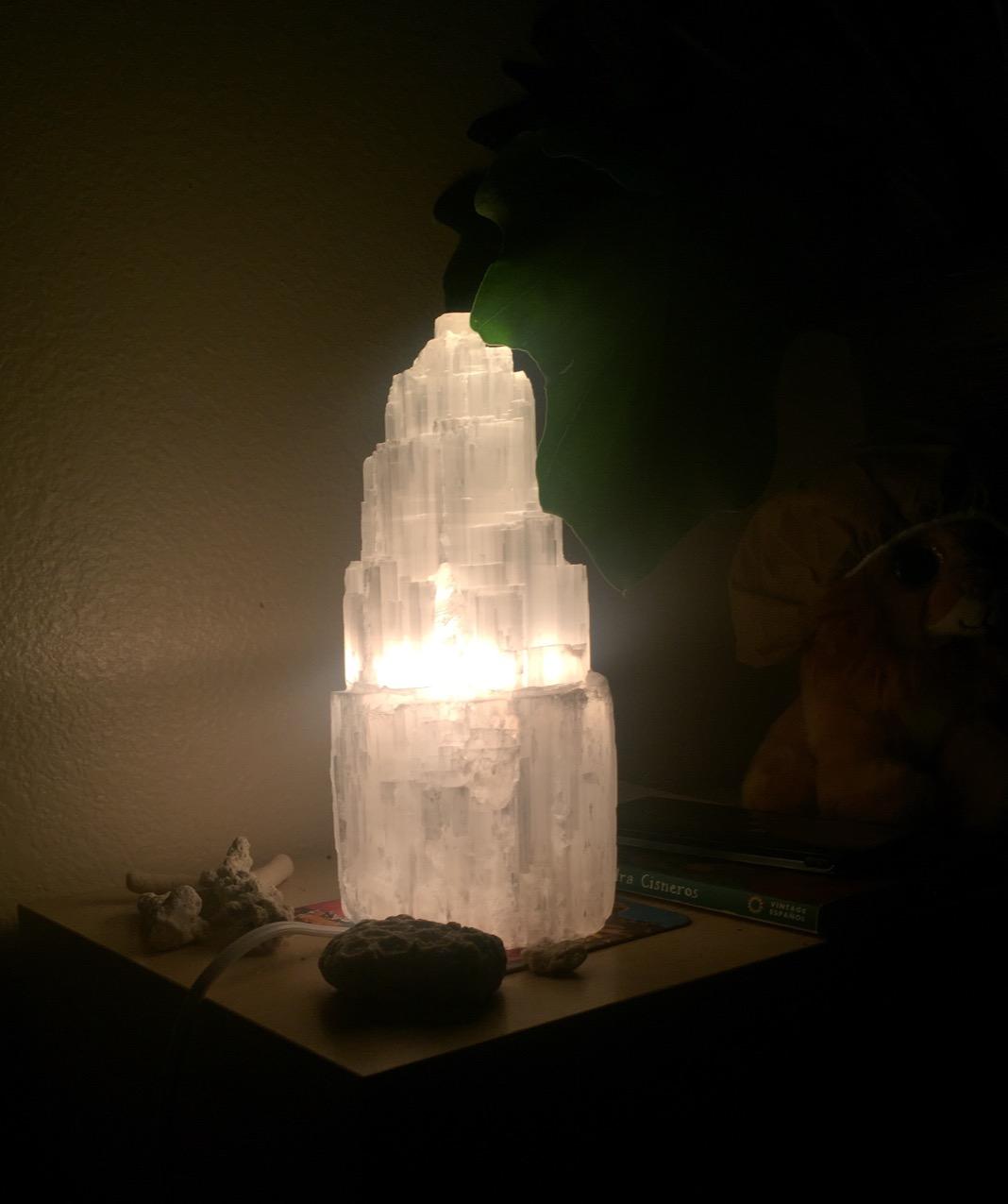 JIC Gem Natural Selenite Lamp 8