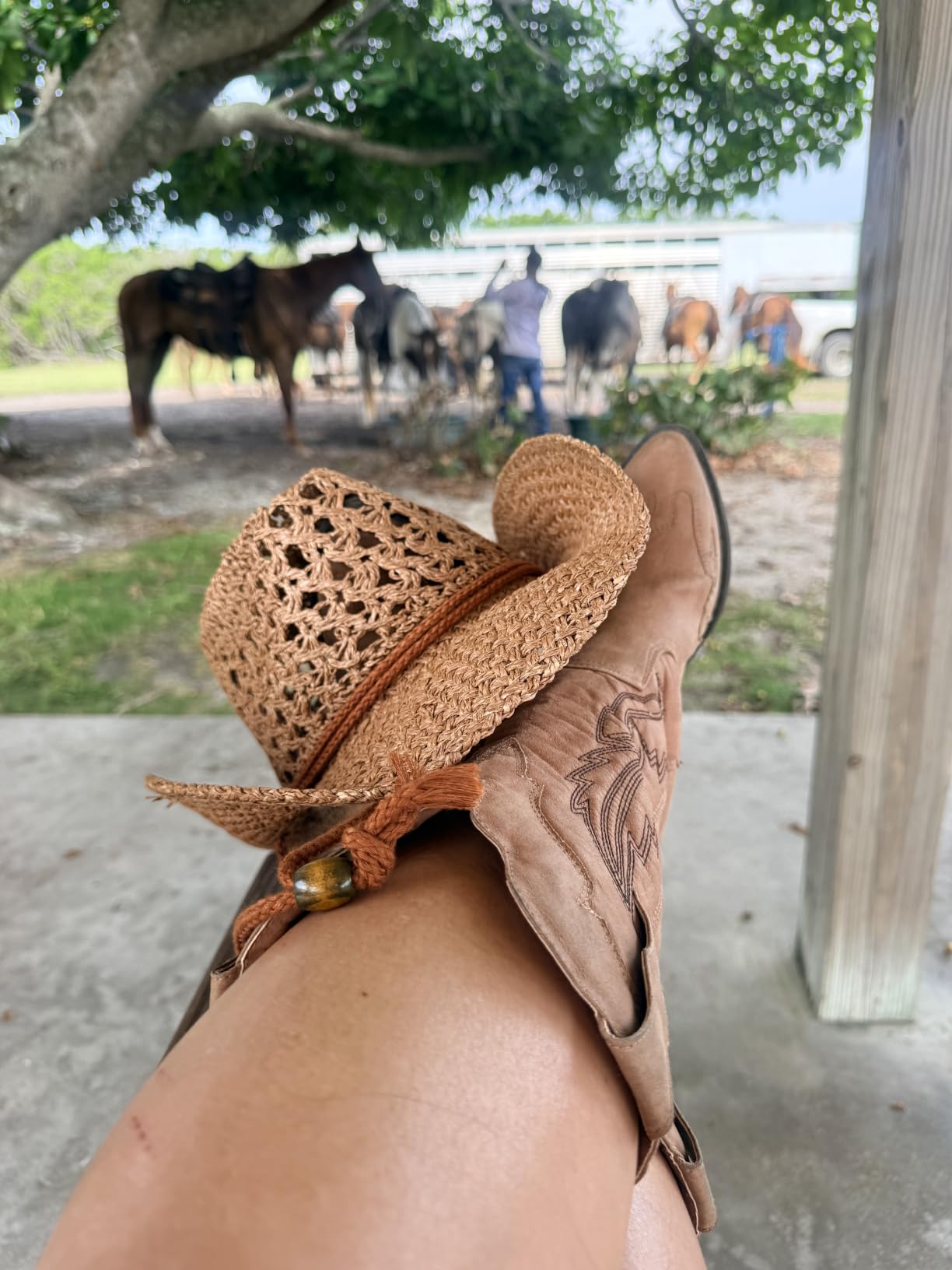 Adult Sun Straw Western Cowboy Hat customer photo 1