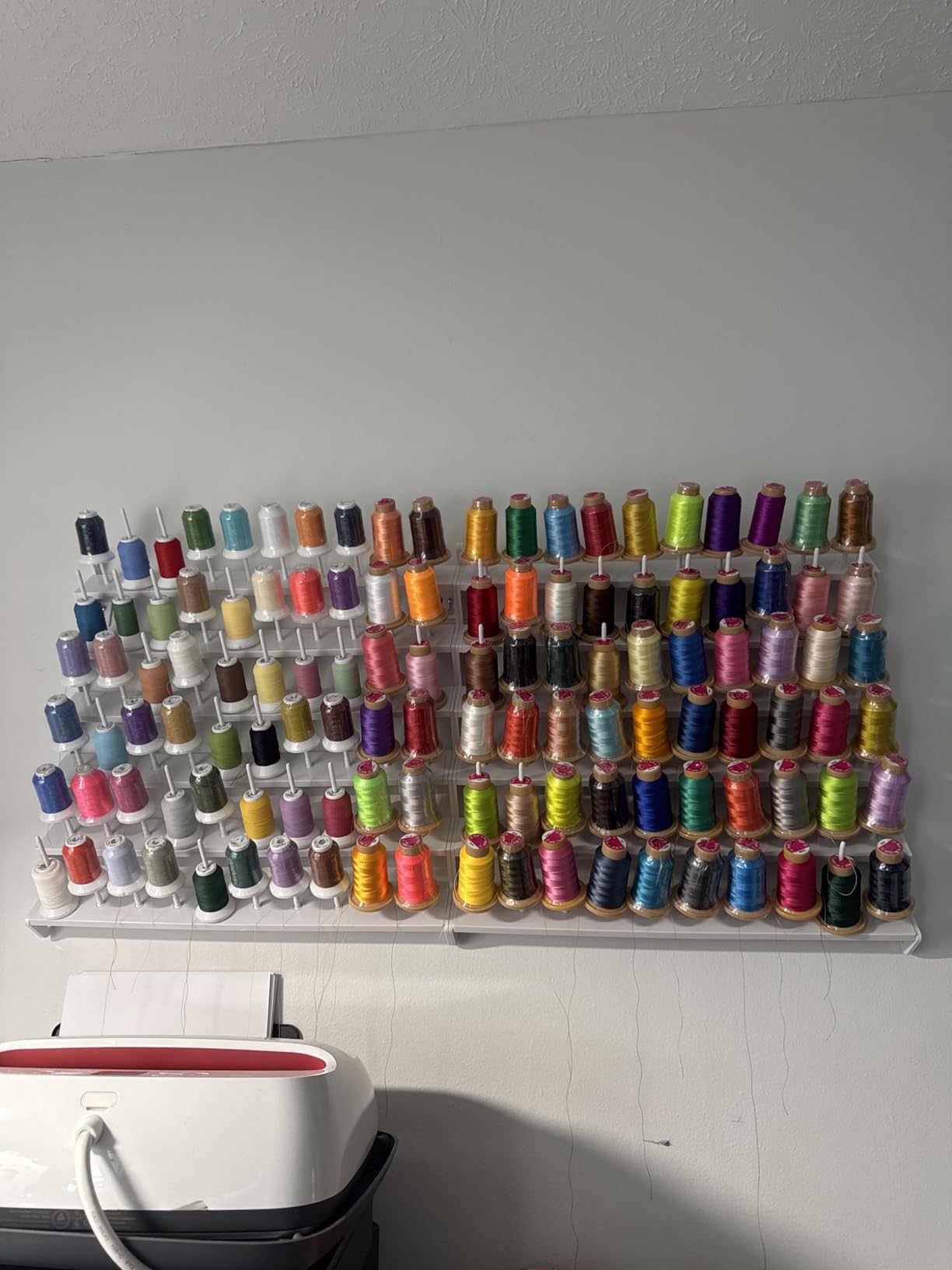 Deluxe Embroidex 60 Spool Cone Thread Stand/Rack Organizer for Sewing and Embroidery Machine Easy Setup customer photo 2
