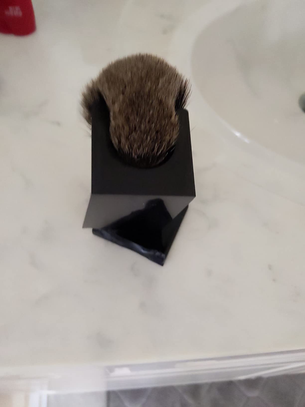 Rocky Mountain Barber Company Badger Hair Shaving Brush for Men with Stand customer photo 1