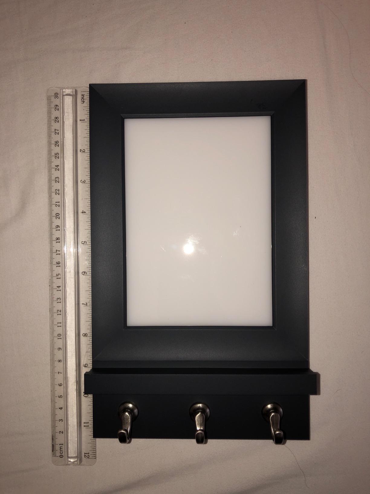 Command Message Center, Slate, 1 Organizer, 8 Strips | Command Message Center, Wall Organizer With Hooks And Ledge For Keys, Mail, And Markers, No Tools Required customer photo 2