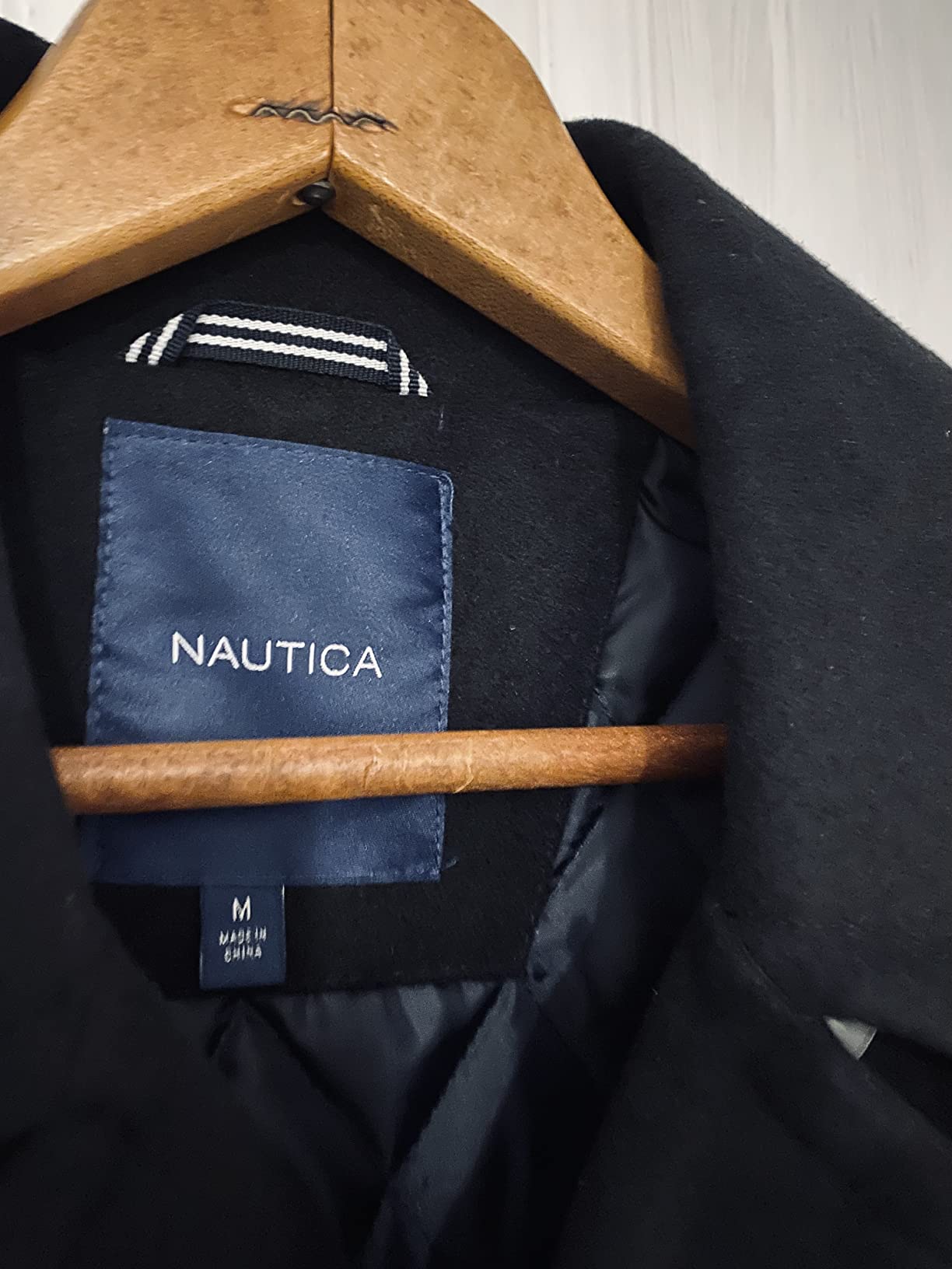 Nautica Men's Wool Blend Peacoat customer photo 1