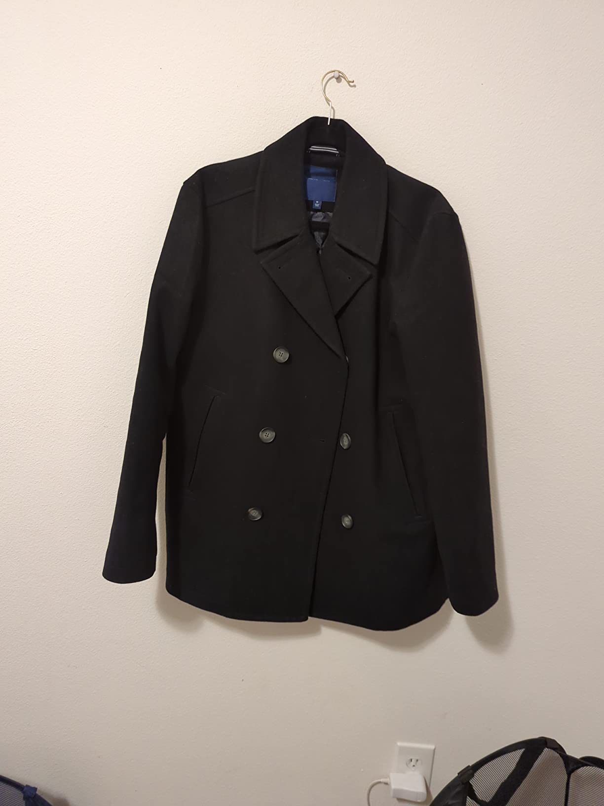 Nautica Men's Wool Blend Peacoat customer photo 2