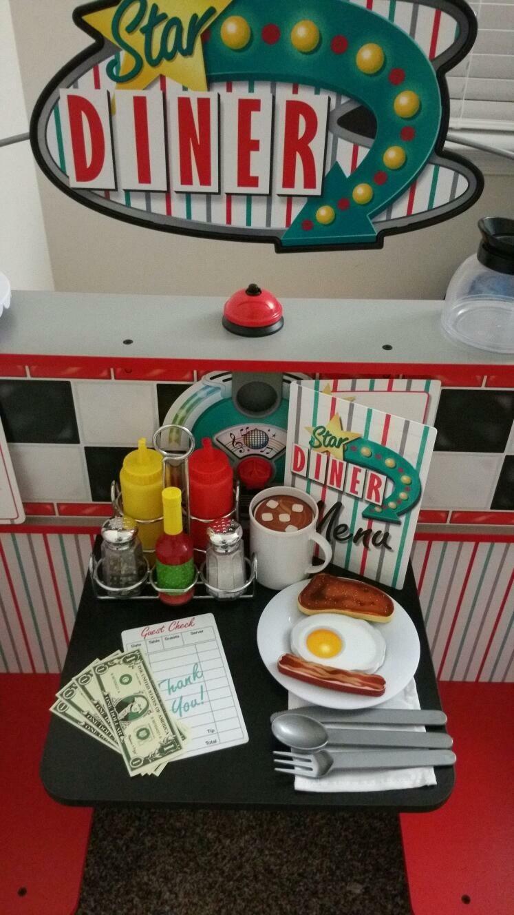Melissa & Doug Star Diner Restaurant 41-Piece Play Set with Toy Food, Cookware & Play Kitchen Accessories, Preschool Learning Toys for Girls & Boys 3+ customer photo 2