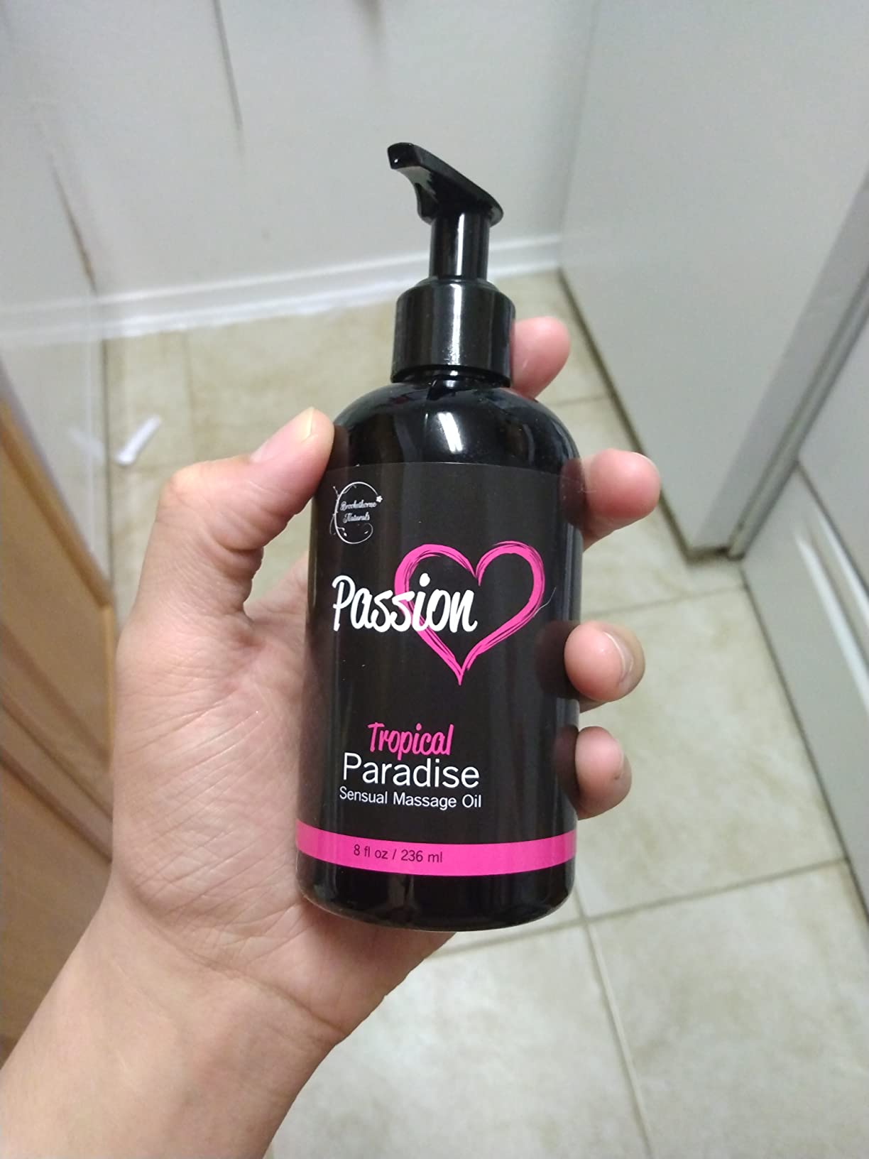 Passion Sensual Massage Oil for Date Night by Brookethorne Naturals | 8oz customer photo 2