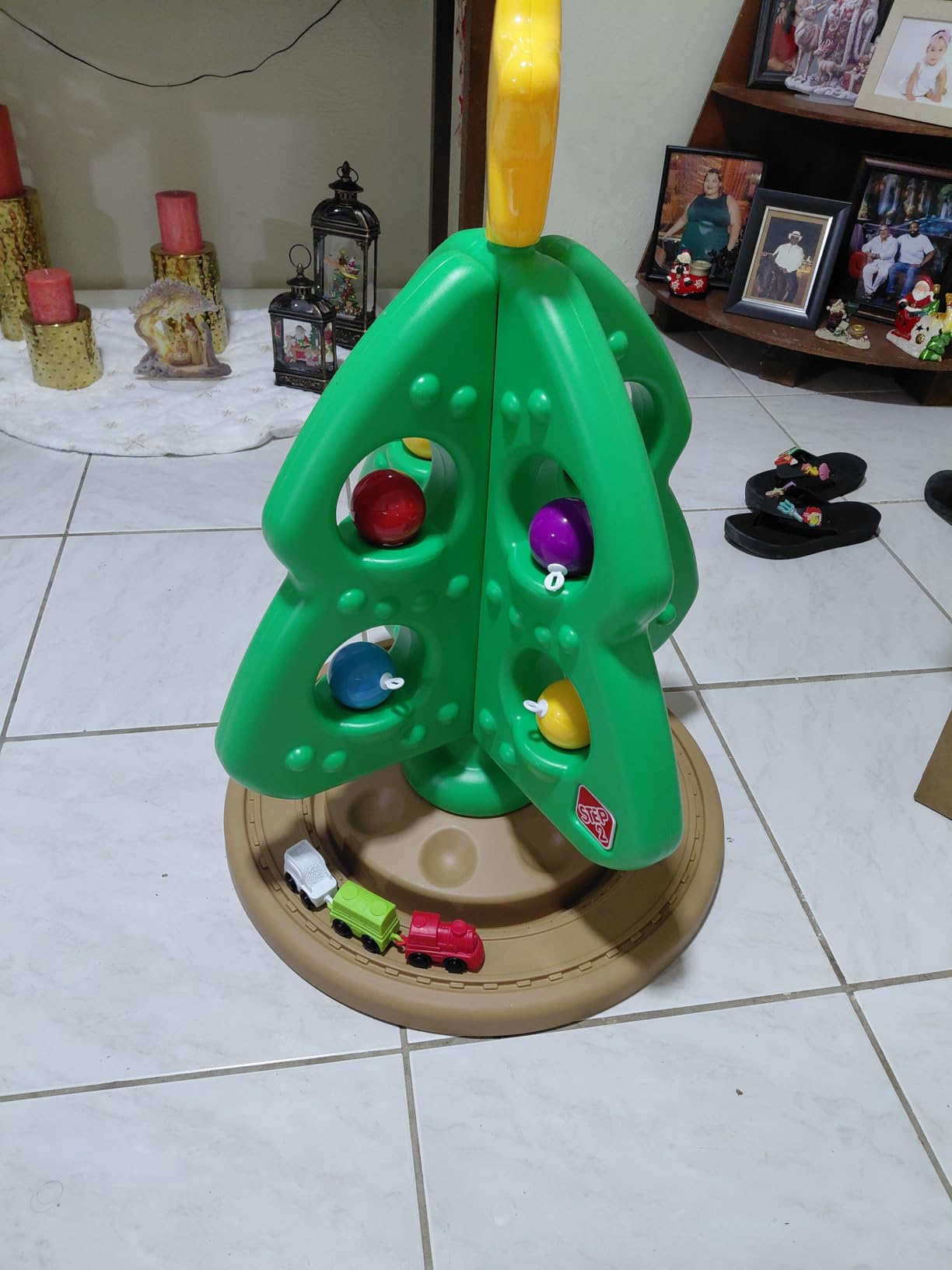 Step2 My First Christmas Tree, Kids Interactive Holiday Toy, 12 Colorful Plastic Ornaments to Decorate, Mini Train Set Circles the Skirt, Made of Durable Plastic, For Toddlers 1.5+ Years Old customer photo 1