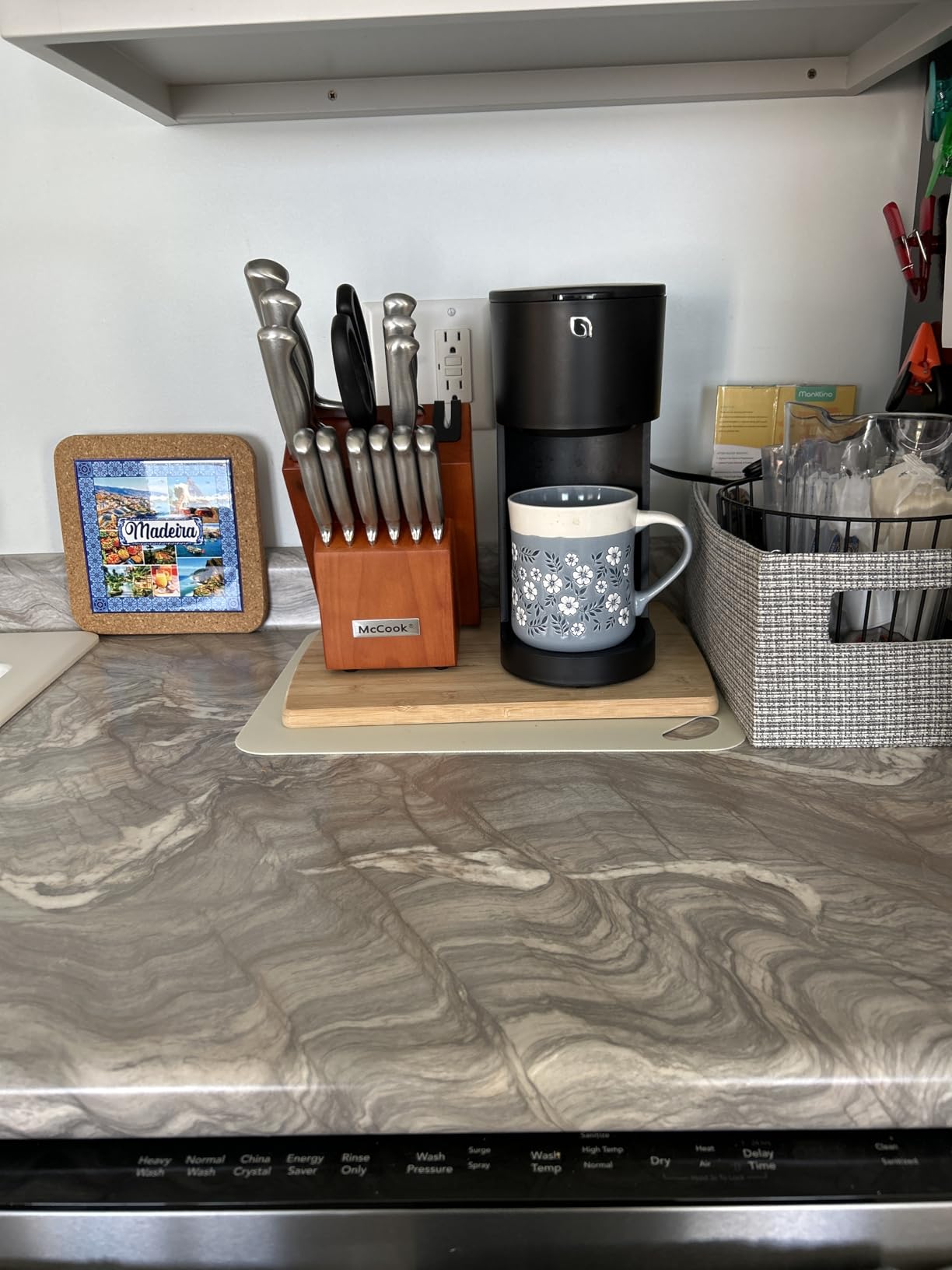 McCook Knife Set Sharp Kitchen Knife Block Set w Built-in Sharpener customer photo 1