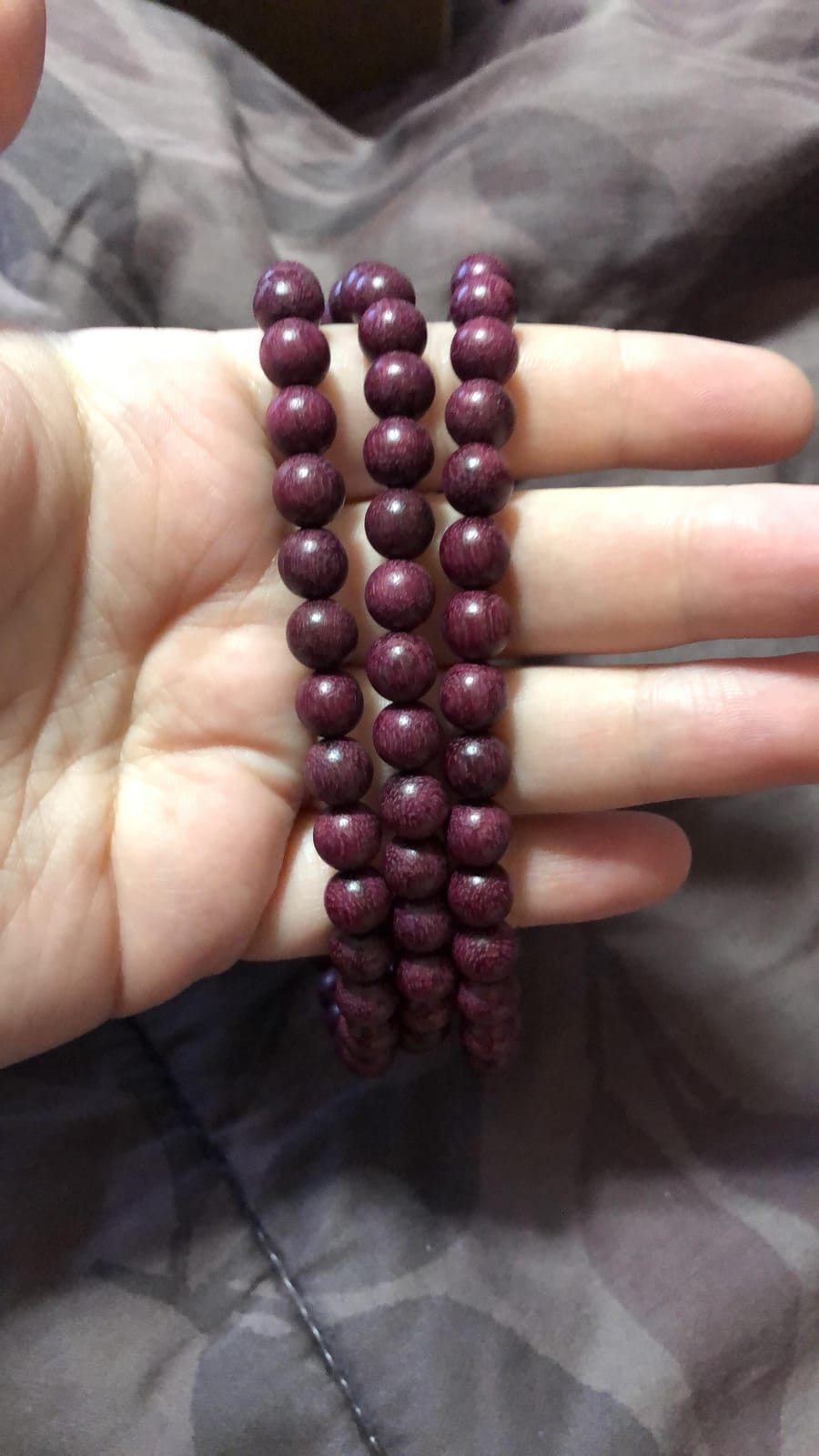 Mala Beads Bracelet 108 8mm Prayer Meditation Sandalwood Elastic - Buddhist Beads Prayer Mala Necklace customer photo 1