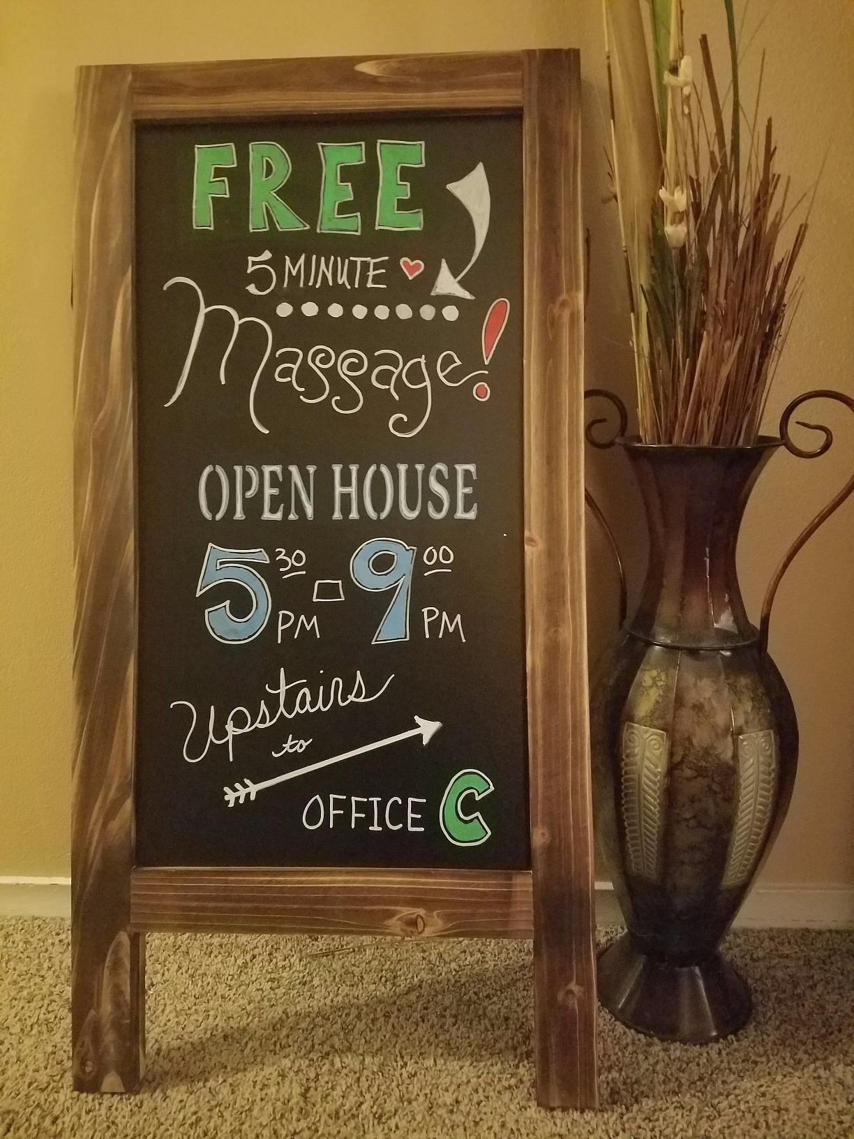 Excello Global Products Rustic A-Frame Chalkboard - 40
