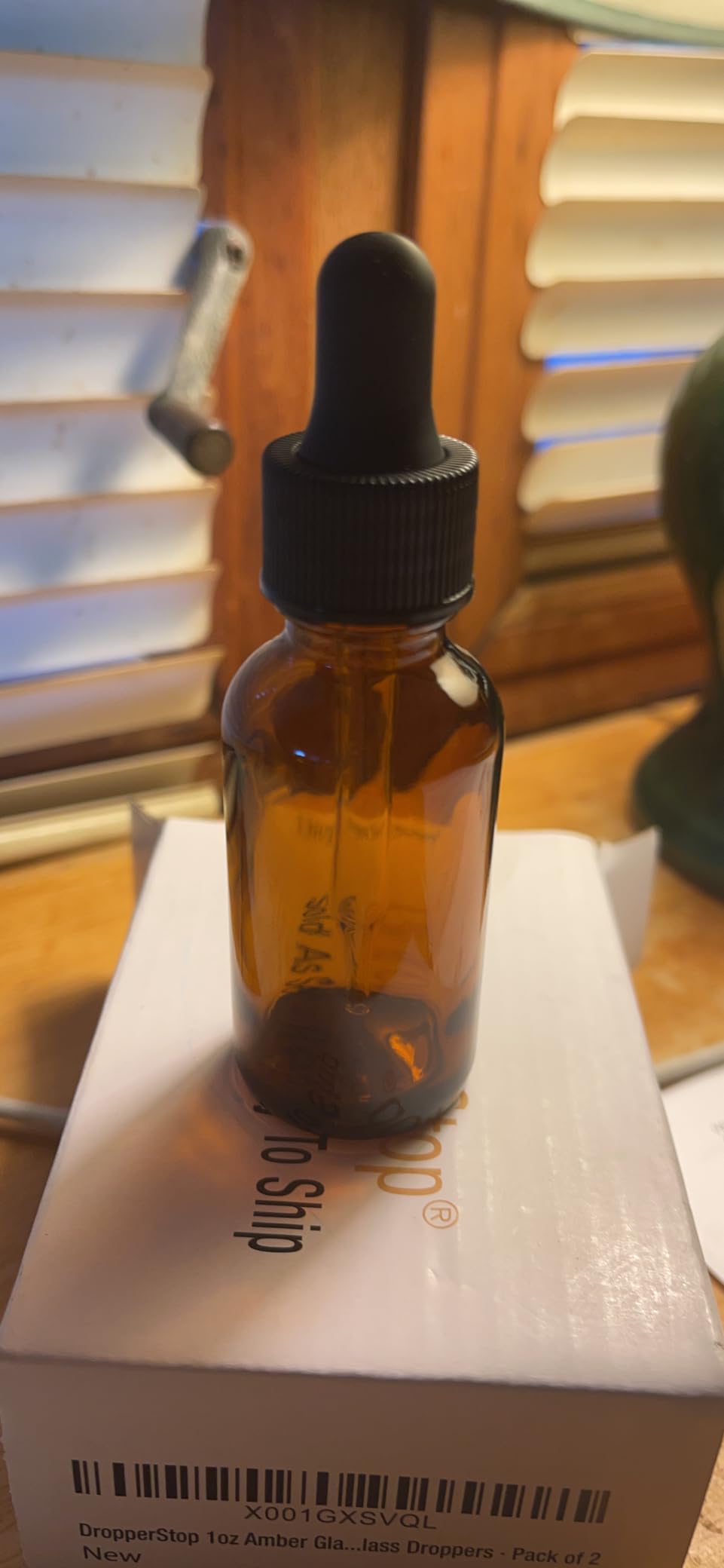 DropperStop 1oz Amber Glass Dropper Bottles (30mL) with Tapered Glass Droppers - Pack of 2 customer photo 1