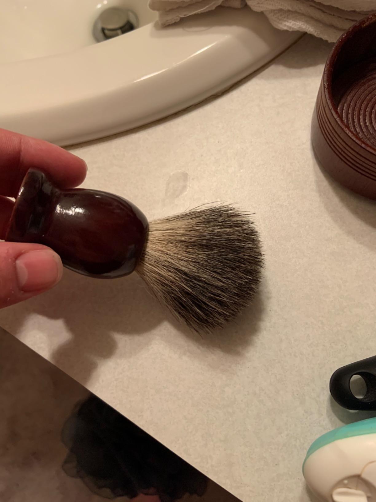 Grandslam Pure Badger Hair Shaving Brush Set Shaving Brush and Bowl Kit customer photo 1