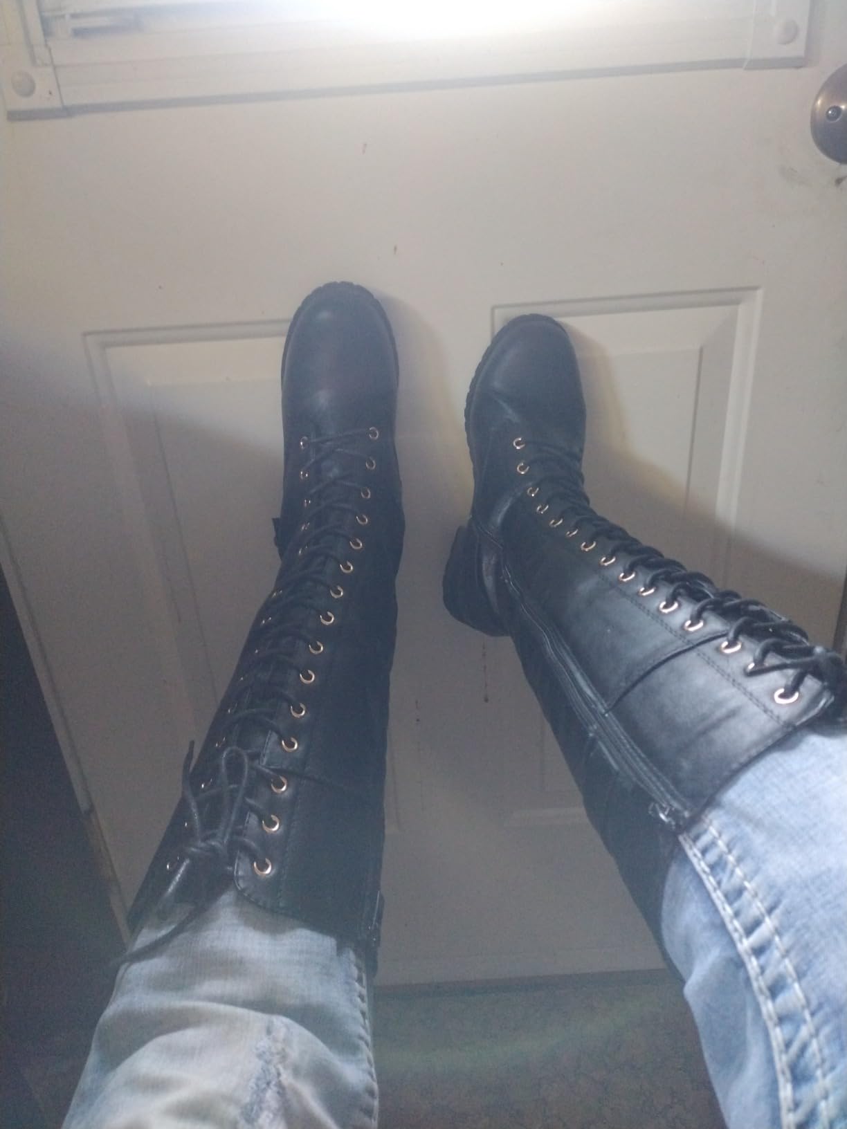 Mango 27 Womens Knee High Buckle Riding Boots customer photo 2