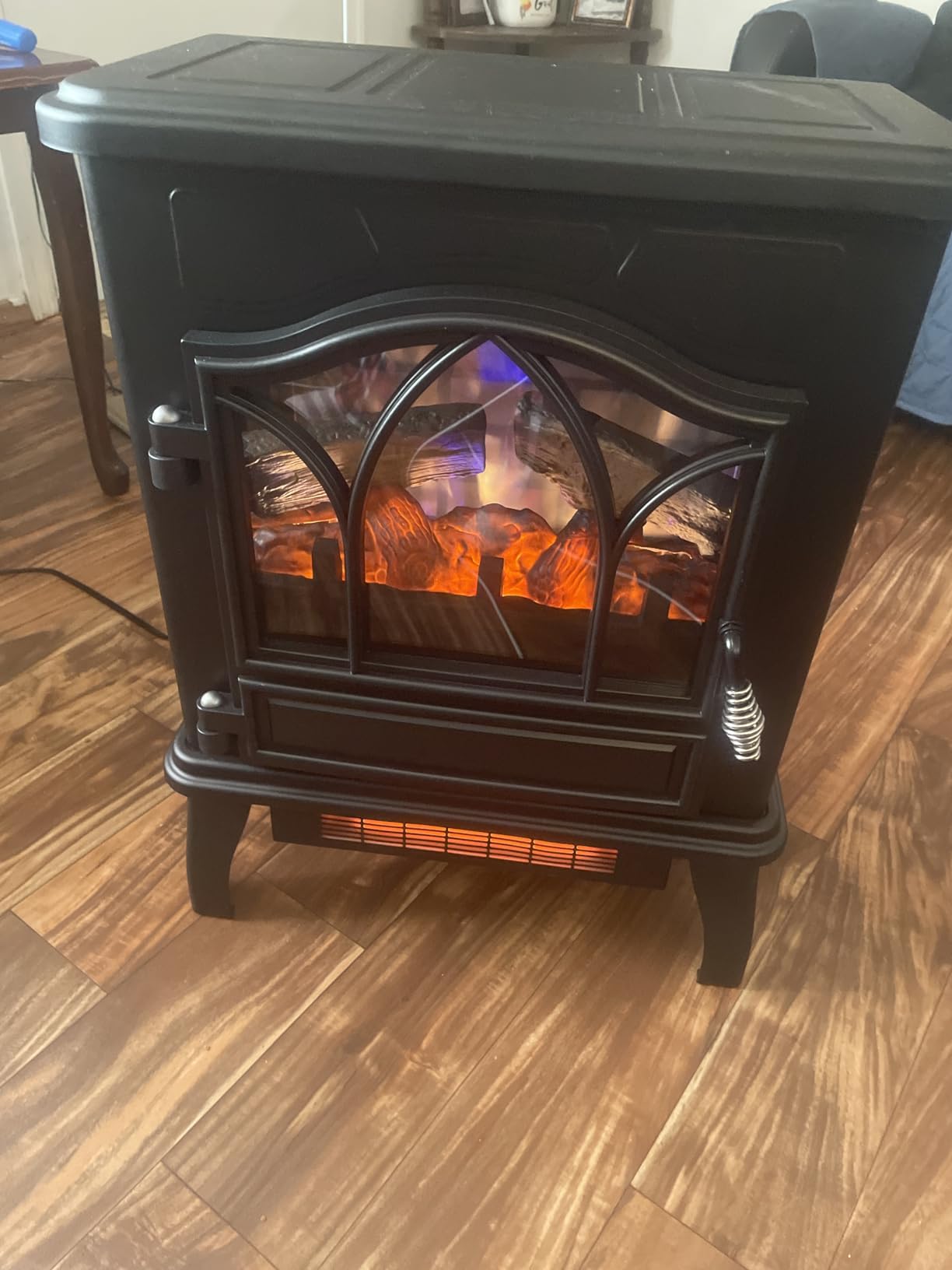 duraflame® 3D Infrared Quartz Electric Fireplace Stove Heater, Black customer photo 1