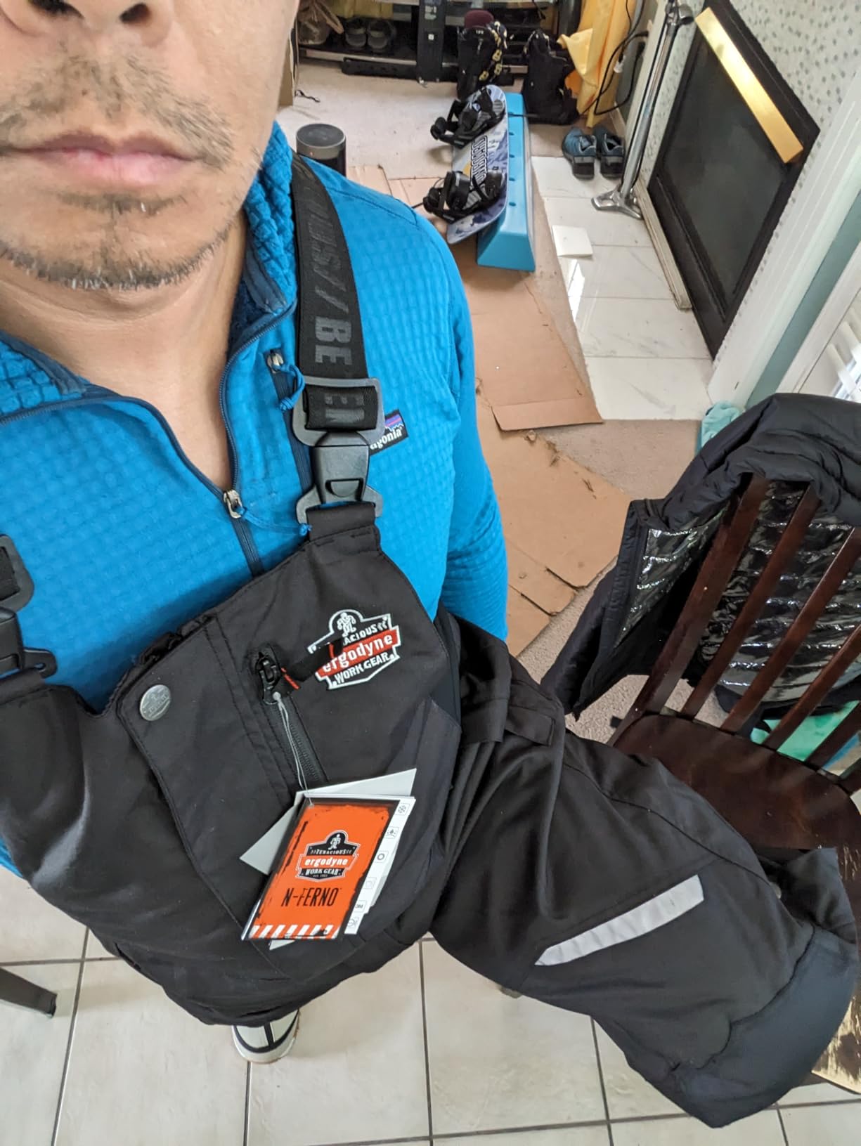Ergodyne N-Ferno 6471 Heavy Duty Insulated Bib Overalls, Winter Workwear, 3M Thinsulate, Removable Knee/Shin Pads,Black, XX-Large customer photo 1
