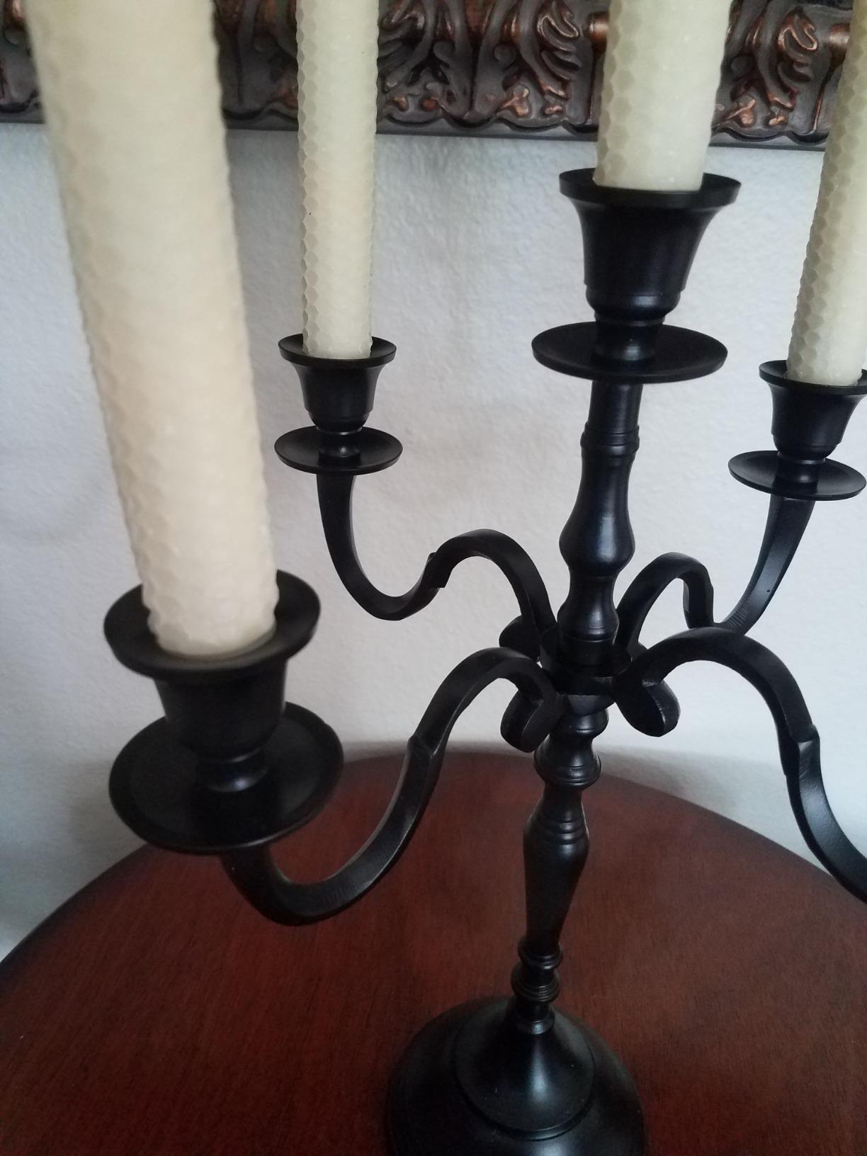 Whole House Worlds Hamptons Five Taper Candle Silver Candelabra customer photo 1