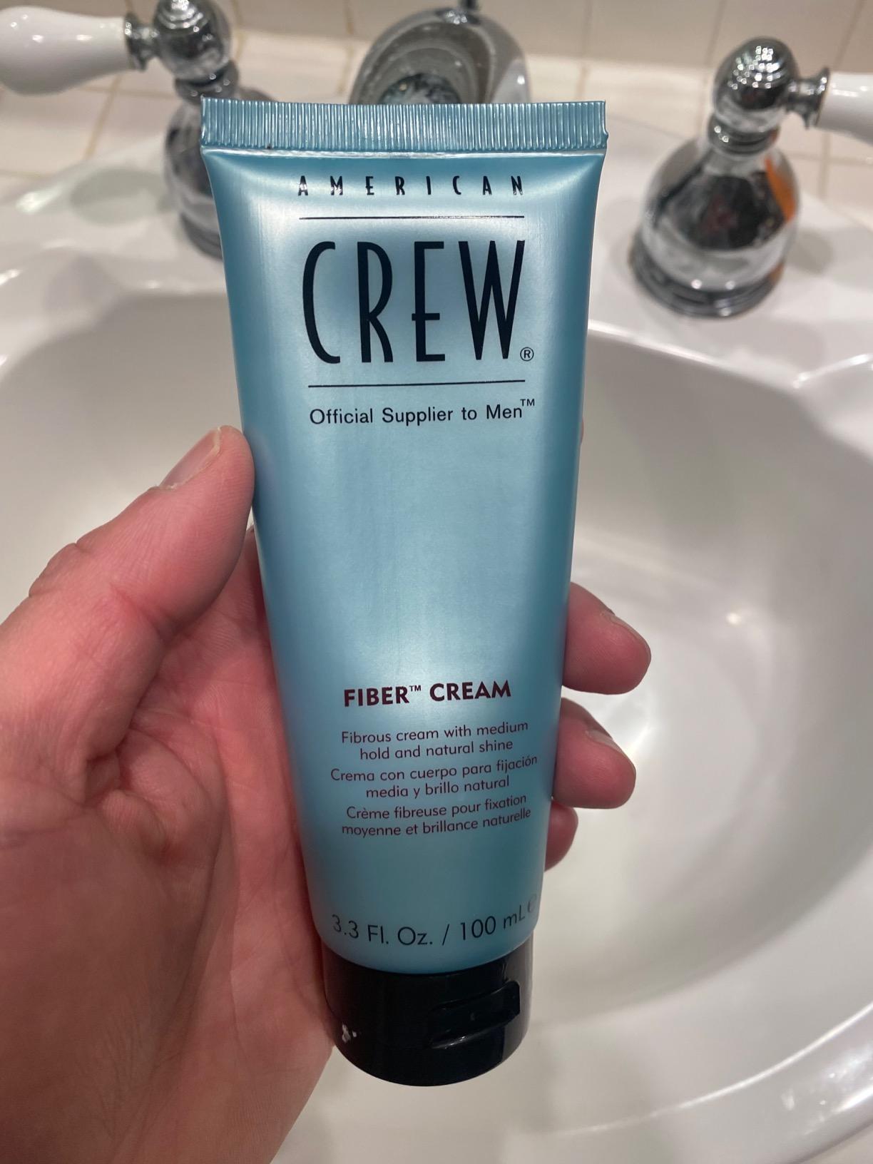 American Crew Men's Fiber Cream, Medium Hold & Natural Shine, 3.3 fl oz customer photo 1