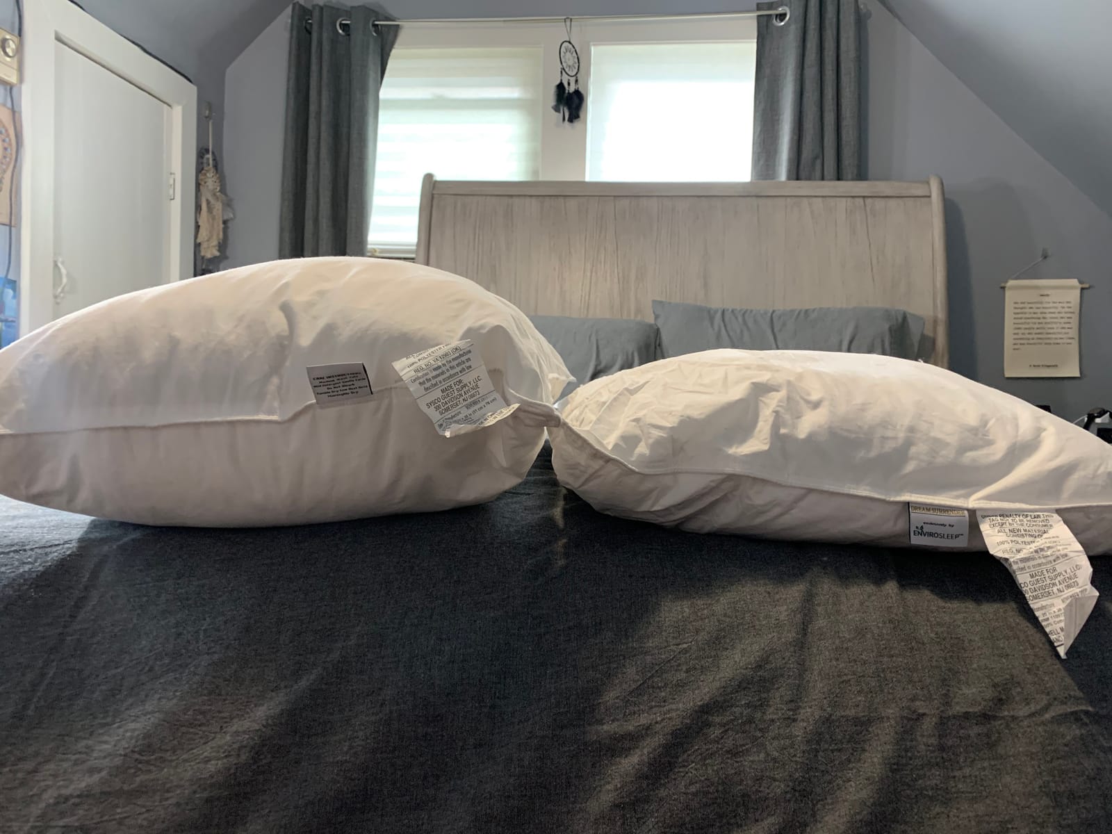 Envirosleep Dream Surrender Medium Support Pillows - Hypoallergenic Polyester Filled Cotton Shell Pillow Set, Standard Size 2 Pillow Set for Hotel or Home Use, by Manchester Mills customer photo 1