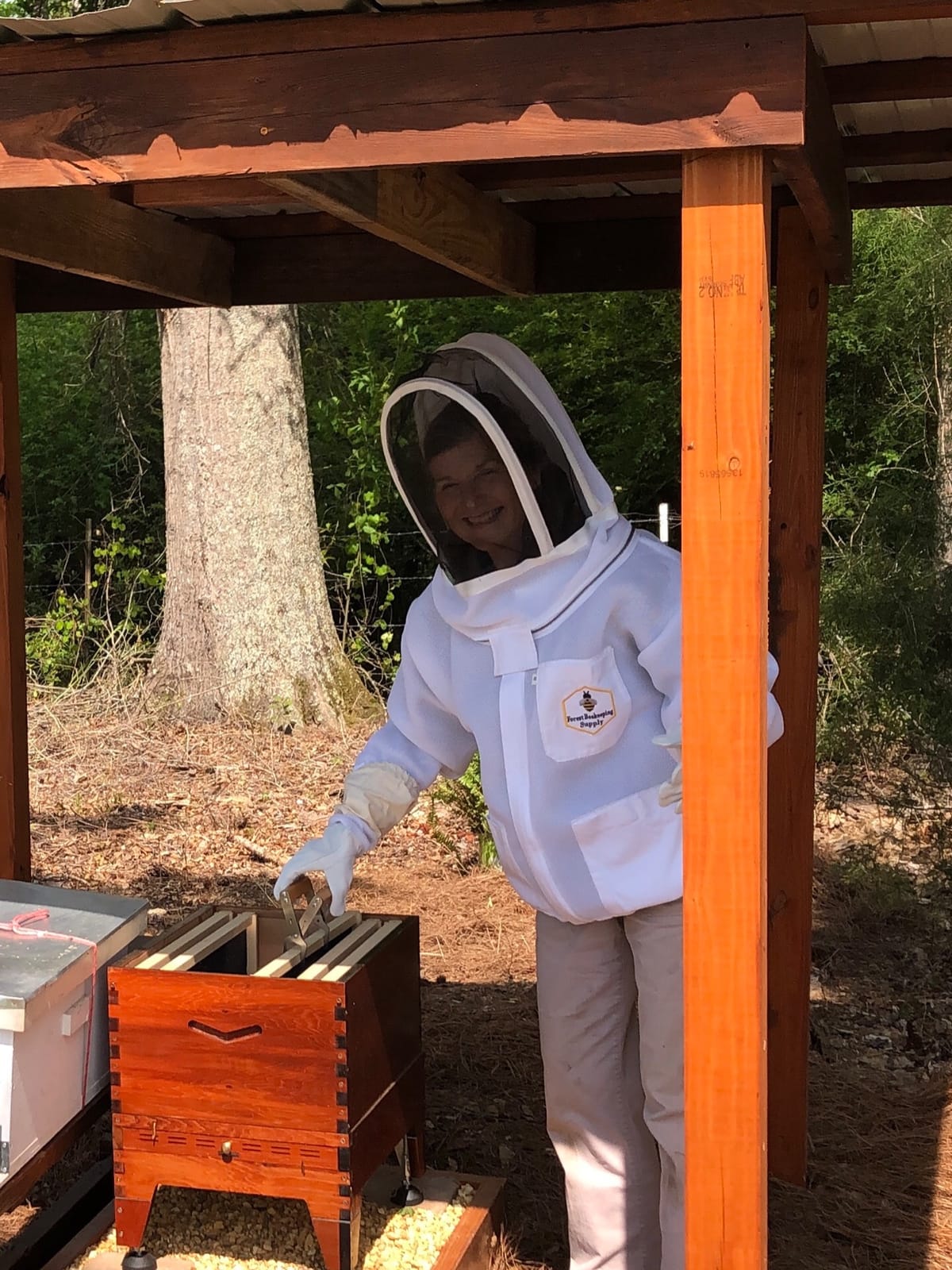 Forest Beekeeping Jacket, Lightweight Air Mesh Bee Jacket with Veil Hood customer photo 1