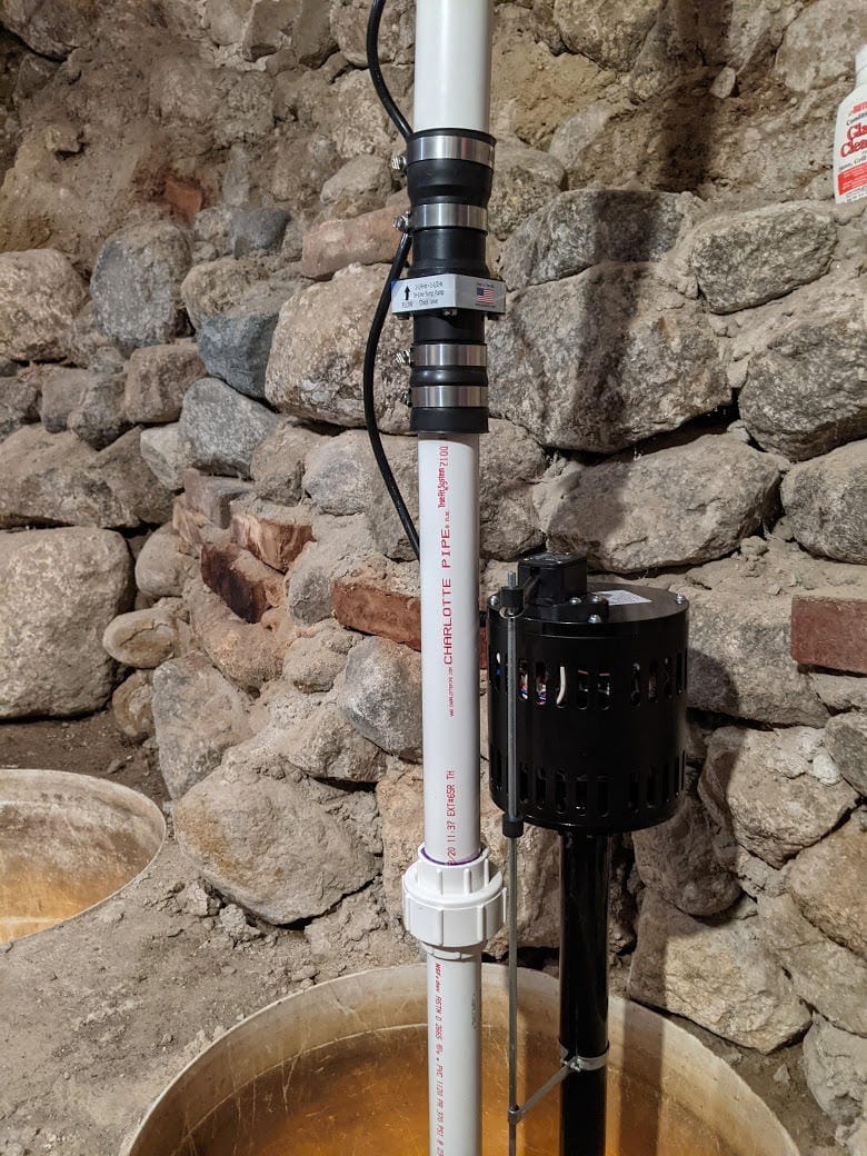 Star 3CEH 1/3 HP Thermoplastic Pedestal Sump Pump with Vertical Float Switch, Low Profile Column Pump, 58 GPM, Fits in 12