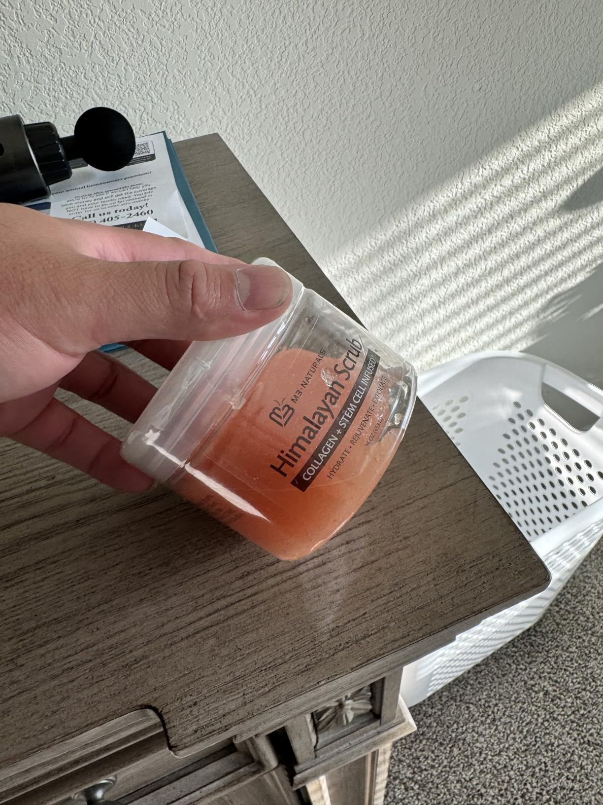 Exfoliating Himalayan Salt Scrub with Collagen & Stem Cells, 16 oz by M3 customer photo 1