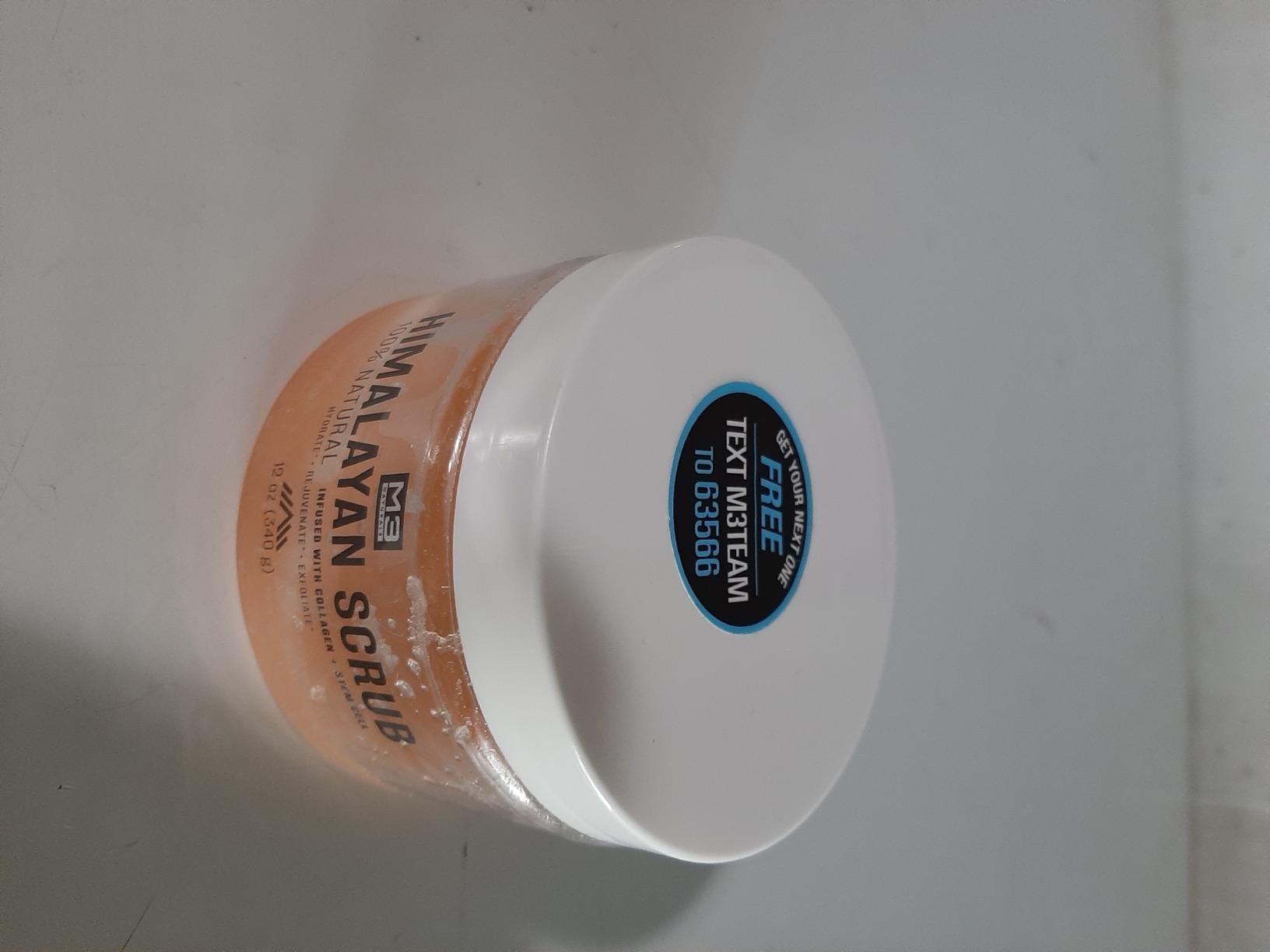 Exfoliating Himalayan Salt Scrub with Collagen & Stem Cells, 16 oz by M3 customer photo 2