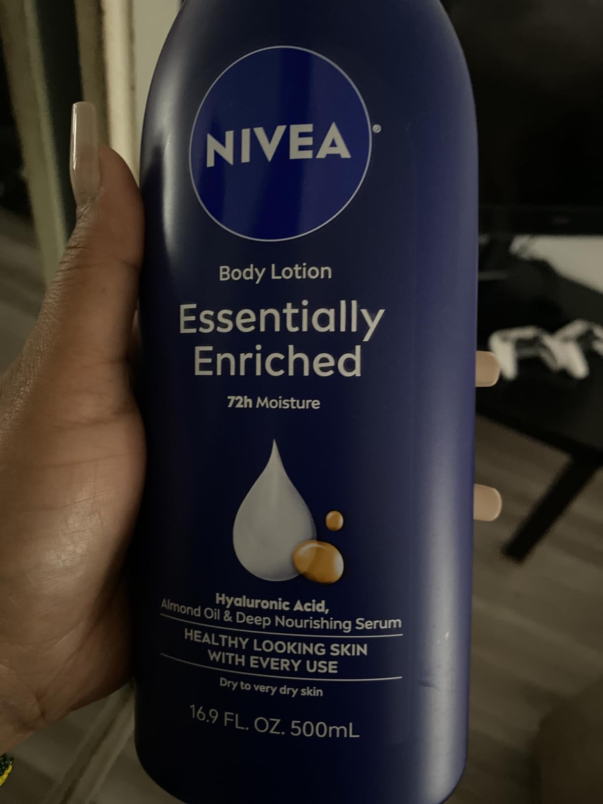 NIVEA Essentially Enriched Body Lotion, Value Pack, 2 x 16.9 FL OZ customer photo 2