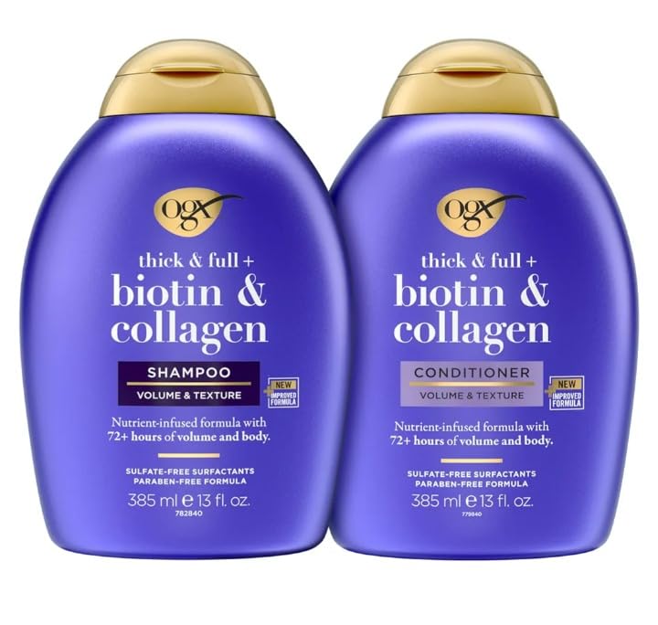 OGX Thick & Full + Biotin & Collagen Shampoo & Conditioner, 2 x 13 fl. oz customer photo 1