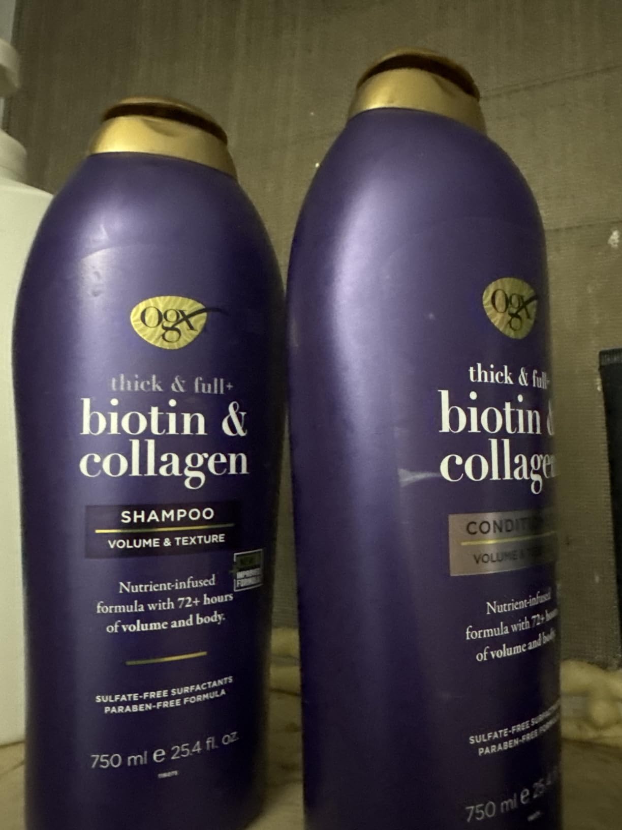OGX Thick & Full + Biotin & Collagen Shampoo & Conditioner, 2 x 13 fl. oz customer photo 2