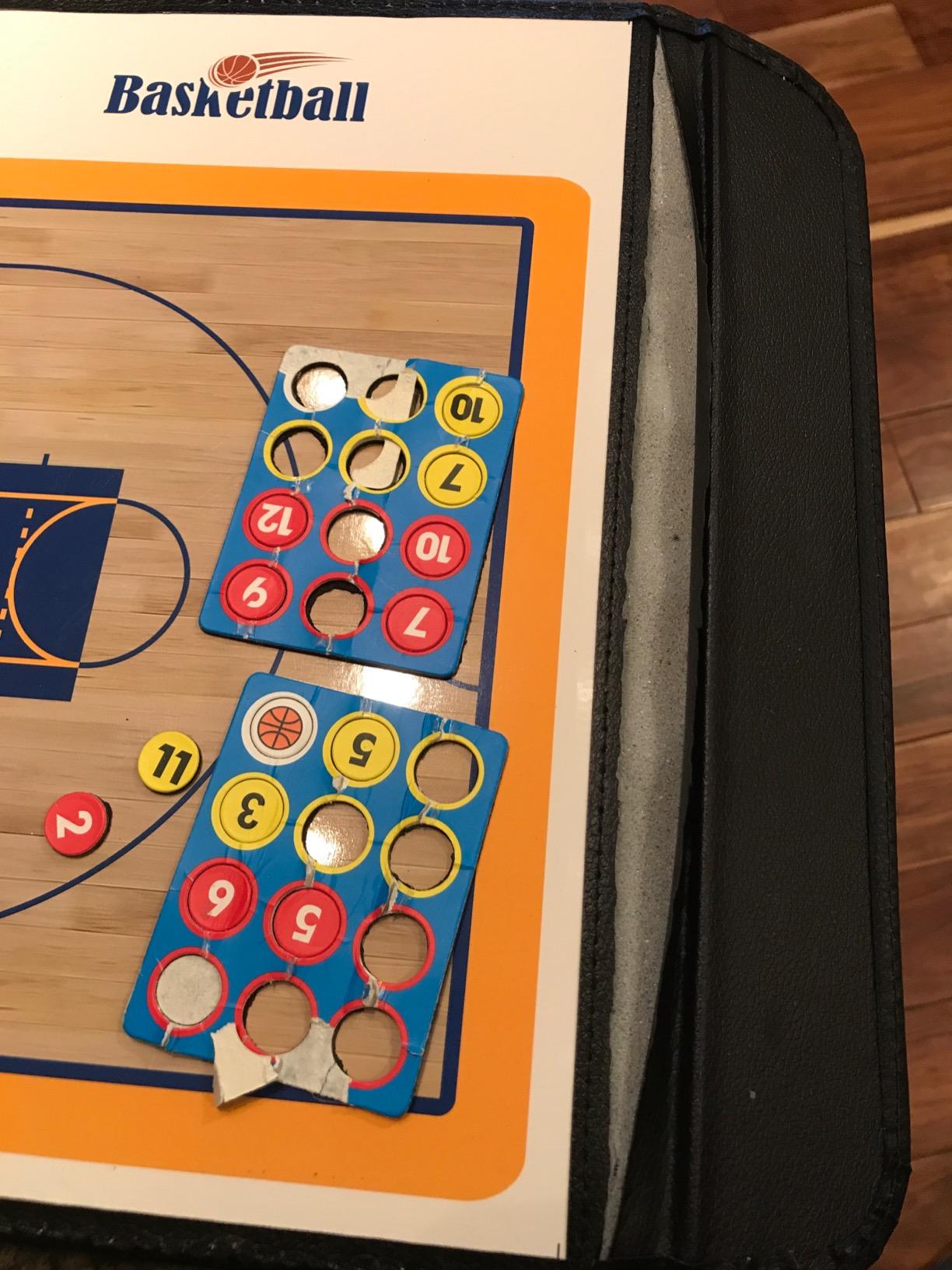 Foldable Basketball Coaching Board, Magnetic Basketball Tactics Clipboard customer photo 2