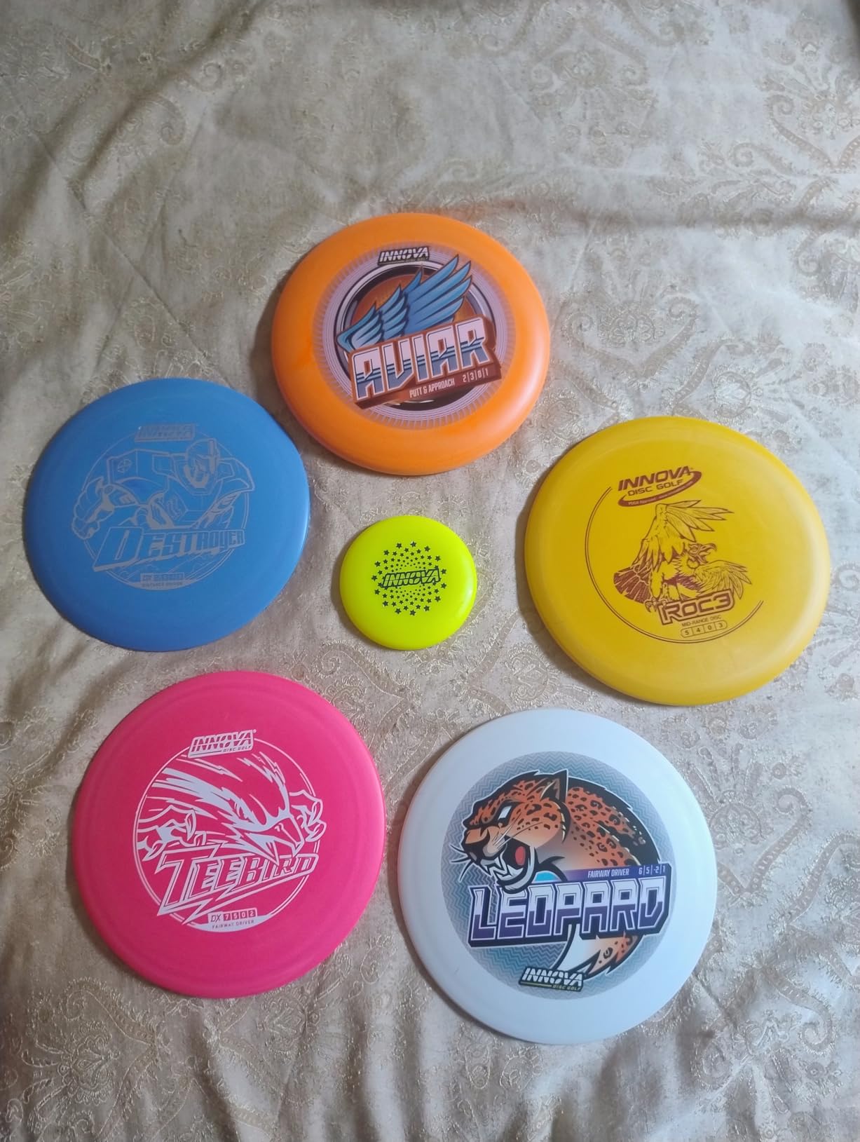 Innova Disc Golf Starter Set - Colors May Vary 160-180g - Includes Putter, Mid Range, 2X Fairway Drivers, Distance Driver, Mini Marker Beginner Disc Golf Set customer photo 1