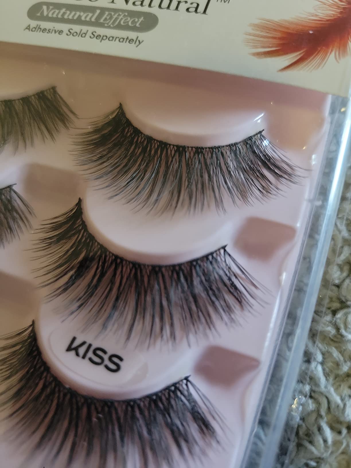 Kiss Looks So Natural, False Eyelashes, 'Shy', 12mm, Includes 5 Pairs Of Lashes, Easy to Apply, Reusable Lash Clusters customer photo 1