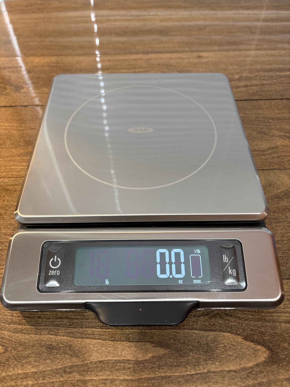 OXO Good Grips 11 Pound Stainless Steel Food Scale with Pull-Out Display customer photo 1