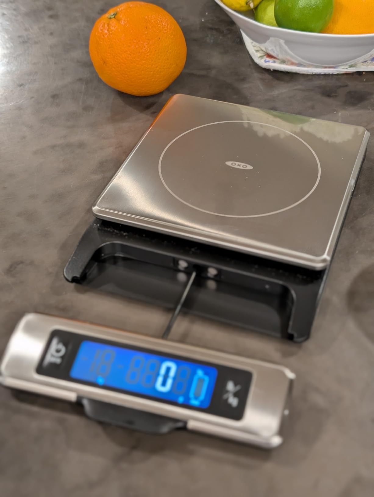OXO Good Grips 11 Pound Stainless Steel Food Scale with Pull-Out Display customer photo 2