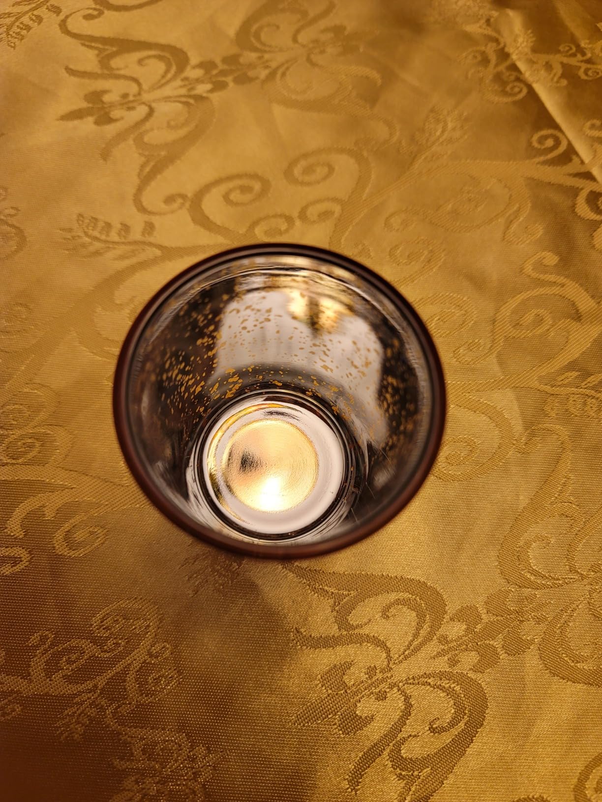 Volens Gold Votive Candle Holders Bulk, Mercury Glass Votives Set of 12 customer photo 1