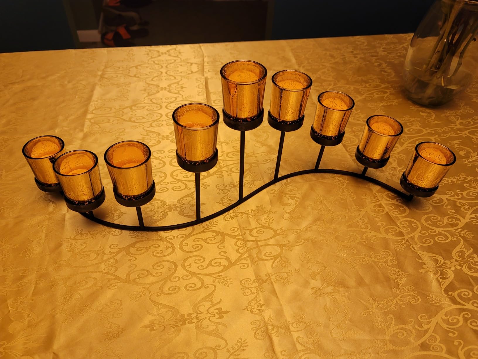 Volens Gold Votive Candle Holders Bulk, Mercury Glass Votives Set of 12 customer photo 2