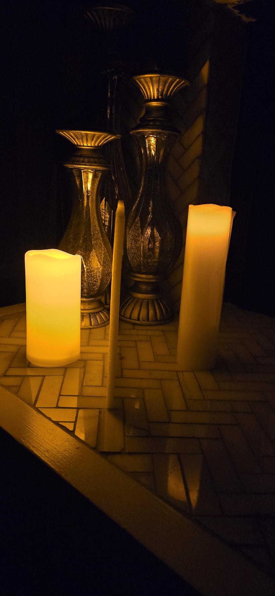Flameless Battery Operated LED Pillar Candles with Remote control 9pack customer photo 1