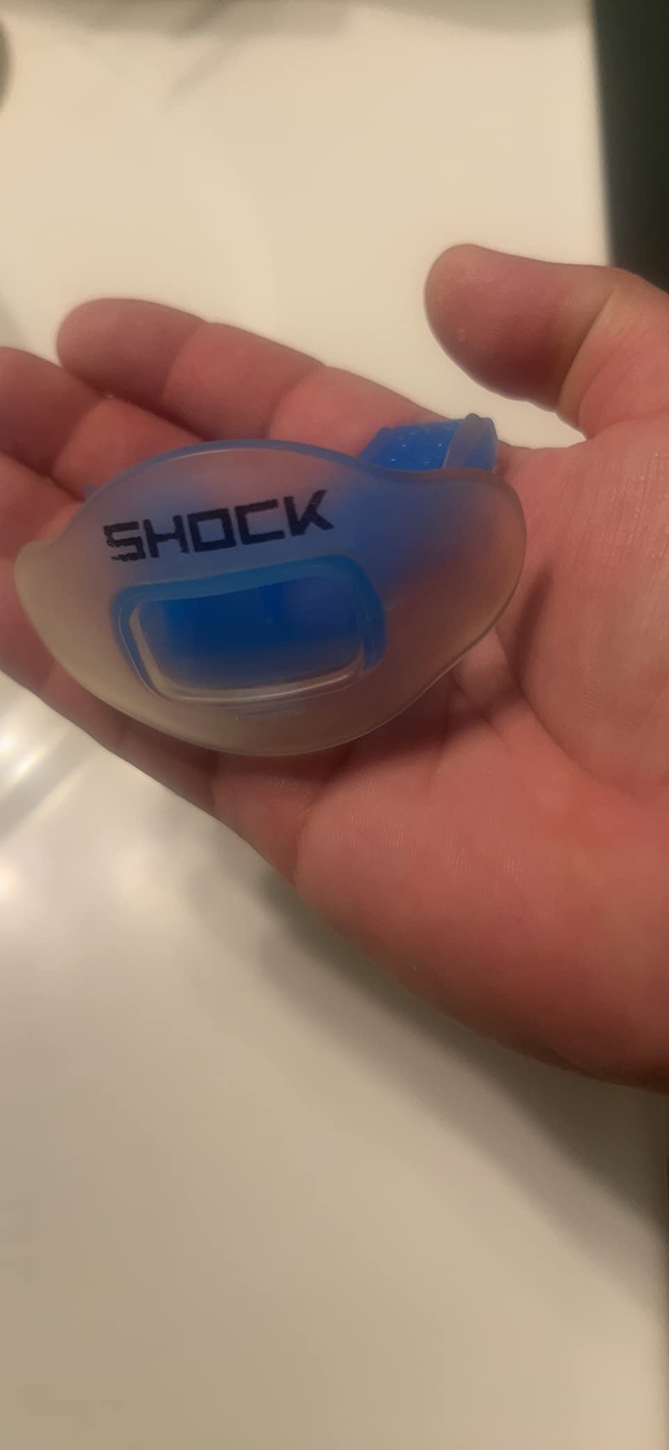 Shock Doctor Lip Guard, Adult and Youth Mouth Guard Football with Strap, Breathable Wide Opening Football Mouthpiece for Youth and Adults OSFA, Max Airflow customer photo 2