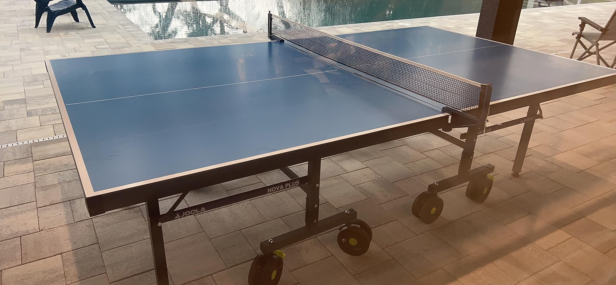 JOOLA NOVA Outdoor Ping Pong Table with Waterproof Table Tennis Net Set - Quick Assembly - All Weather Aluminum Composite Surface - Tournament Quality - Indoor & Outdoor Compatible customer photo 1